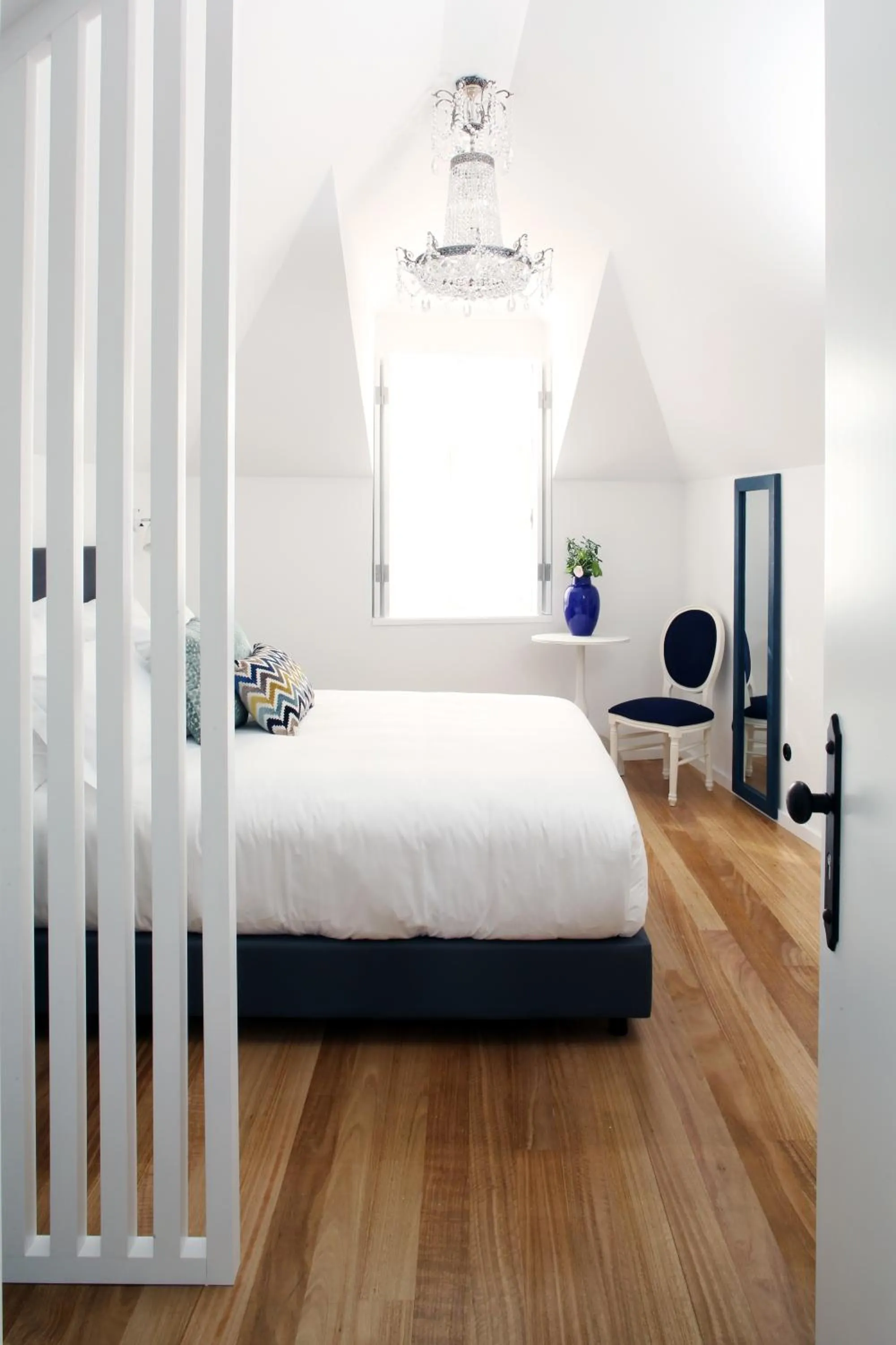 Bed in 1872 River House by Olivia