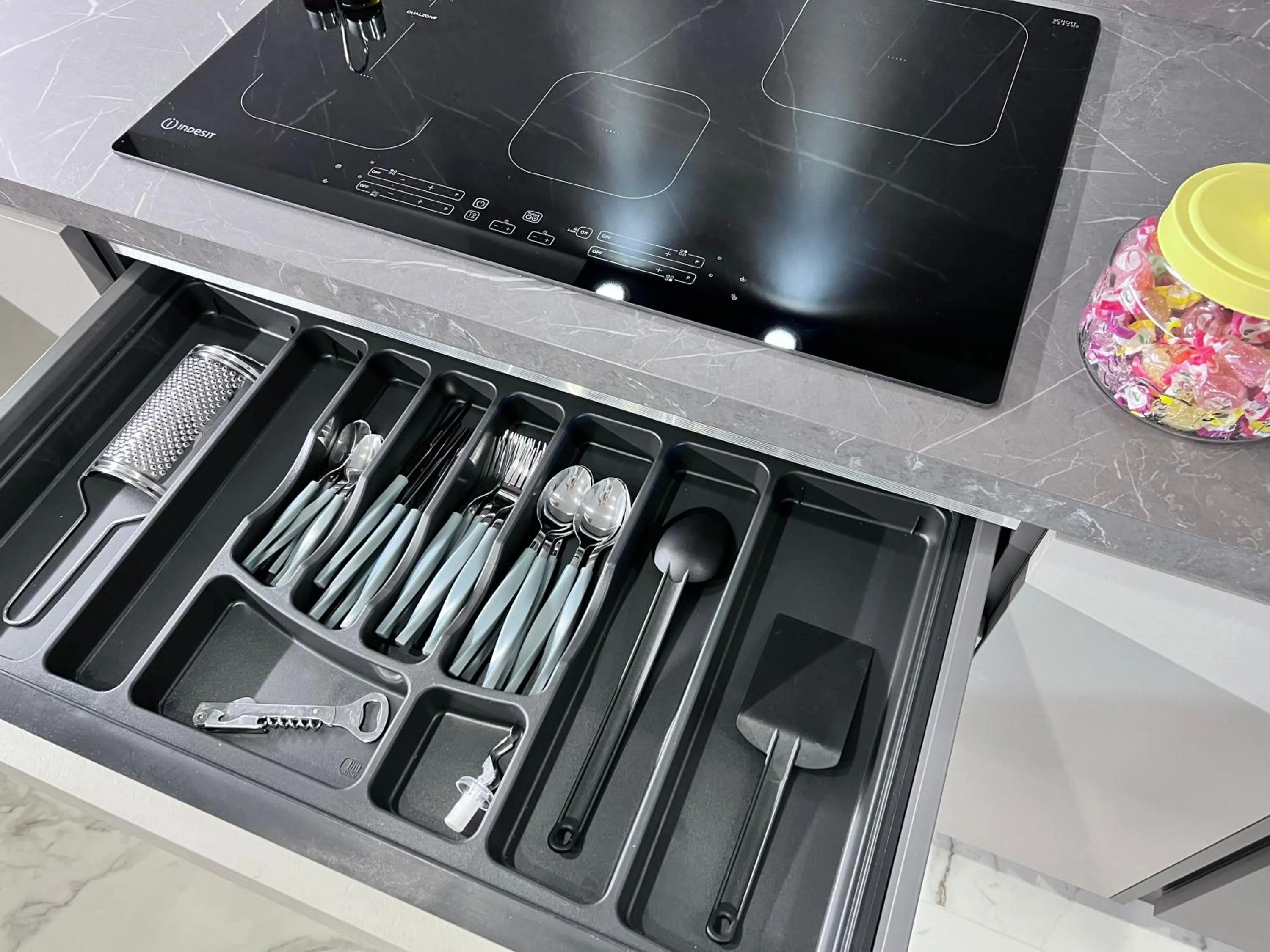 Kitchen or kitchenette in Le Porte luxury apartment