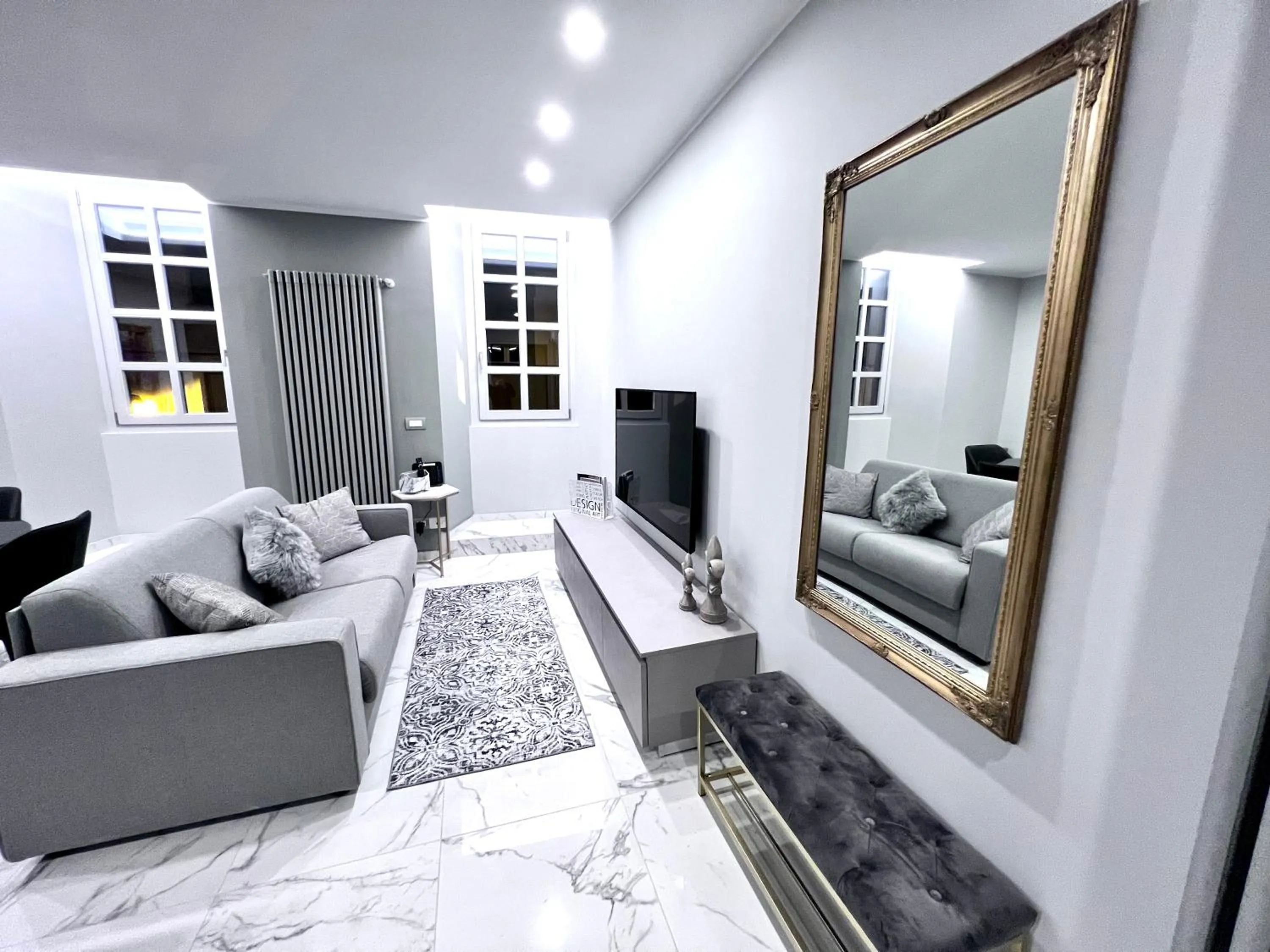 Living room in Le Porte luxury apartment
