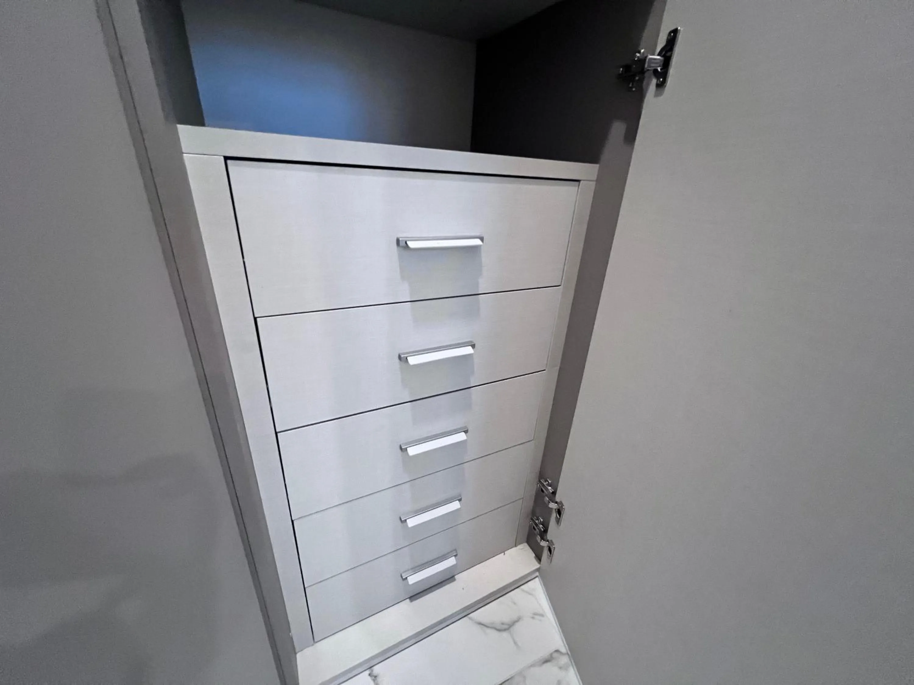 Bedroom in Le Porte luxury apartment