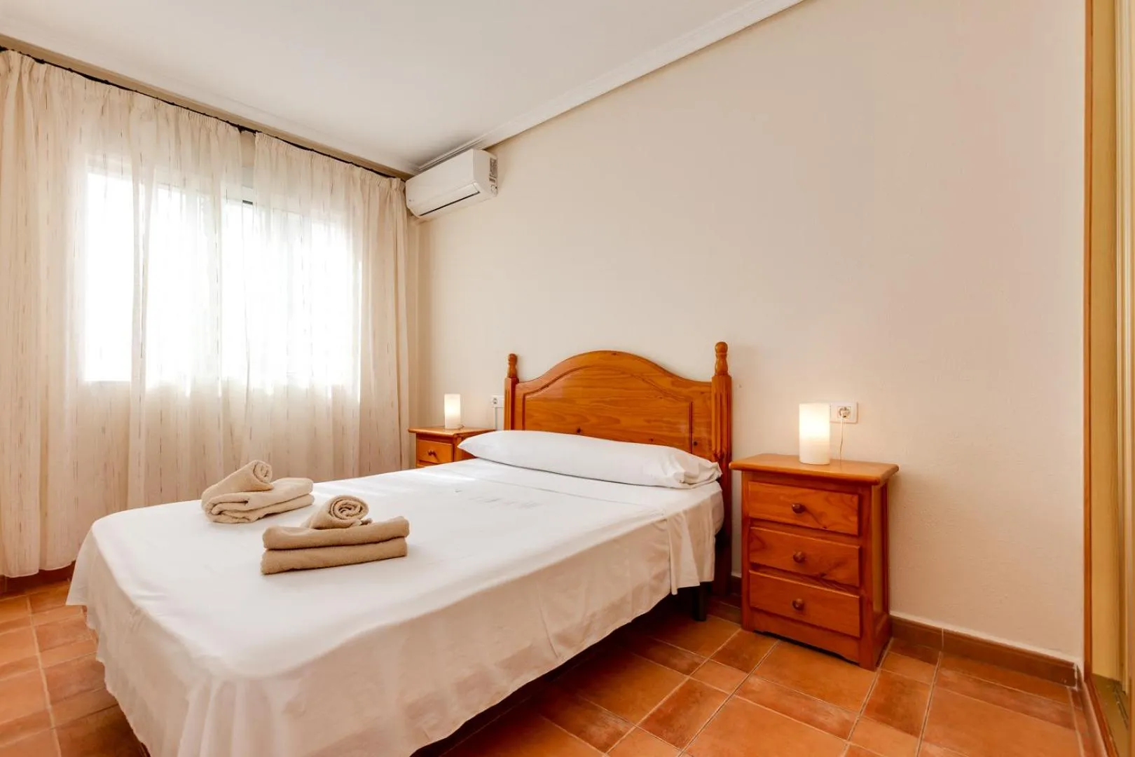 Bed in Laguna Salada Hotel Apartamento