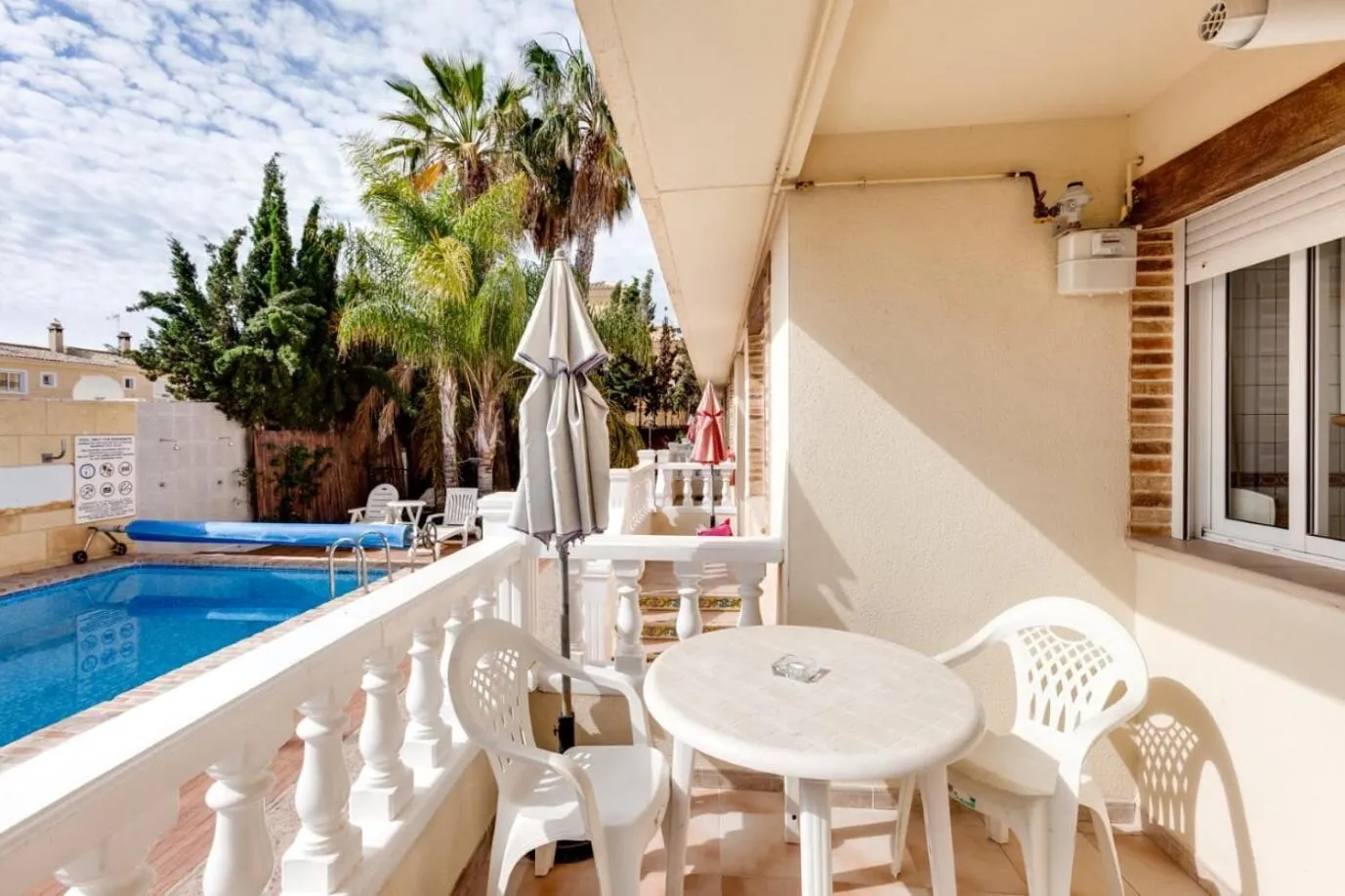 Patio in Laguna Salada Hotel Apartamento