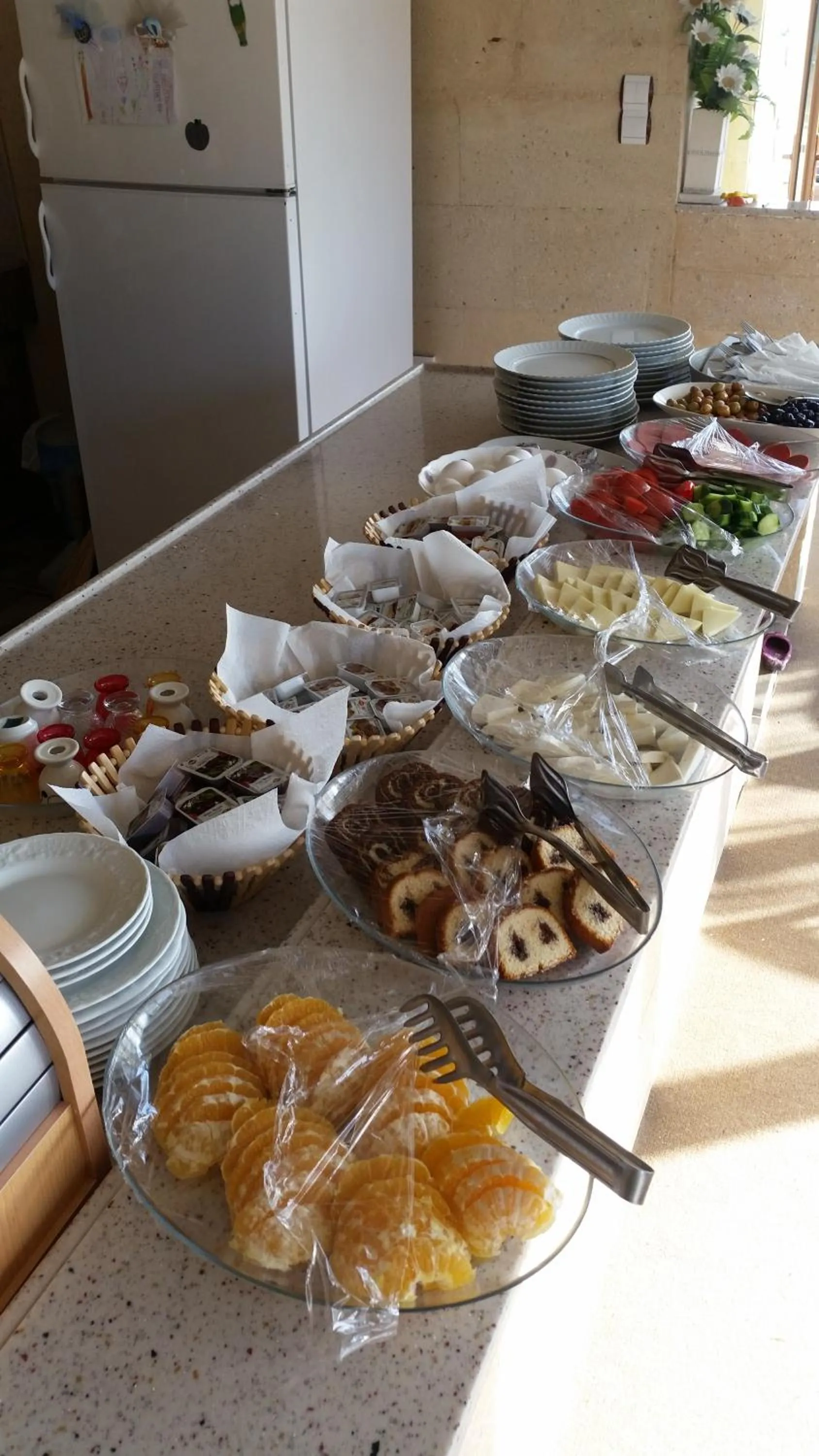 Buffet breakfast in Emre's Stone House