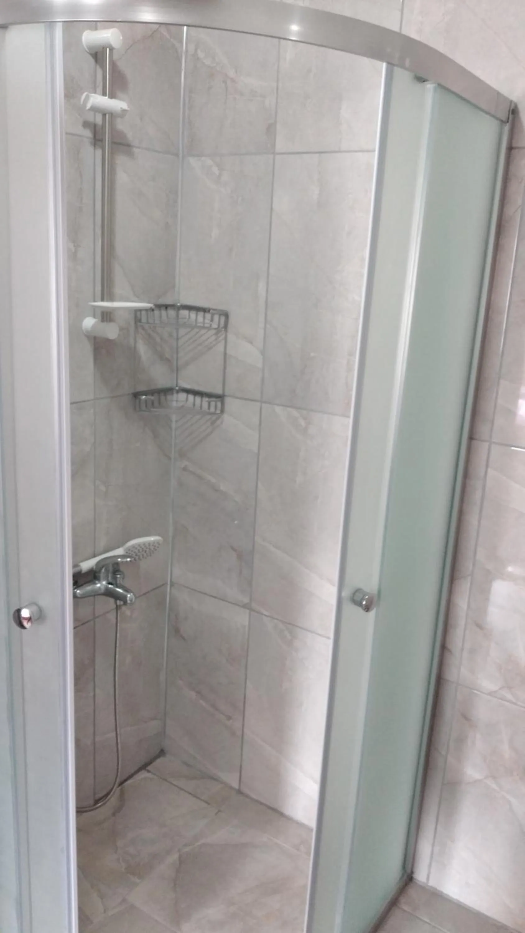 Shower in Emre's Stone House