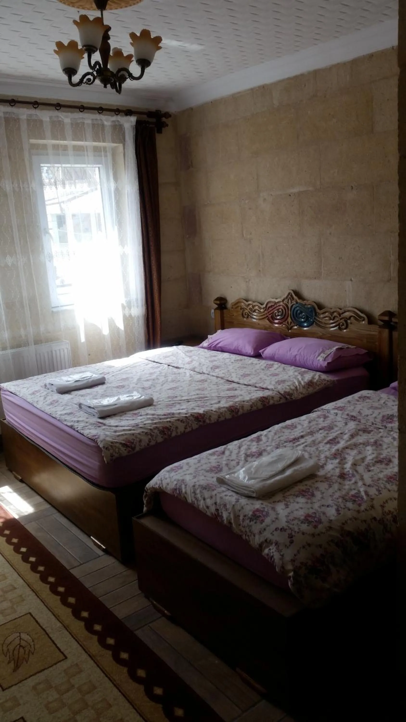 Bed in Emre's Stone House