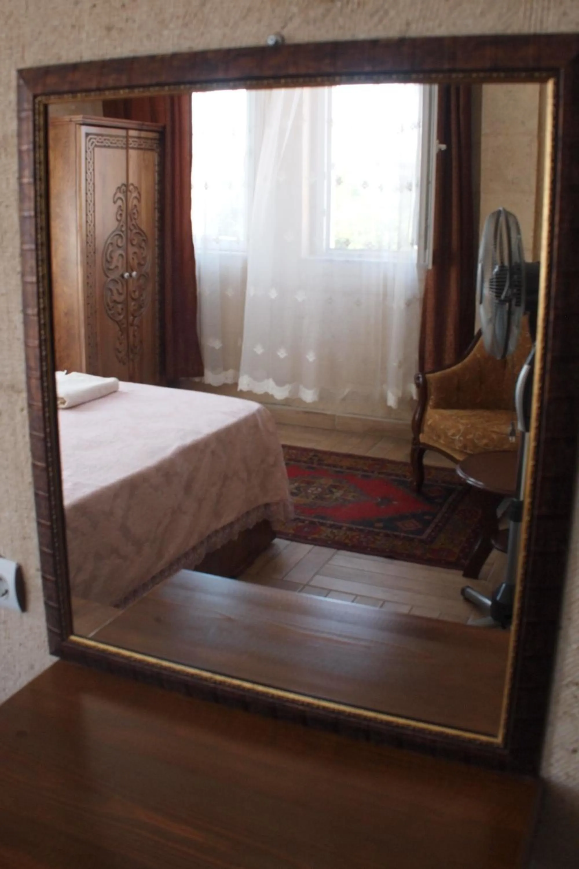 Bed in Emre's Stone House