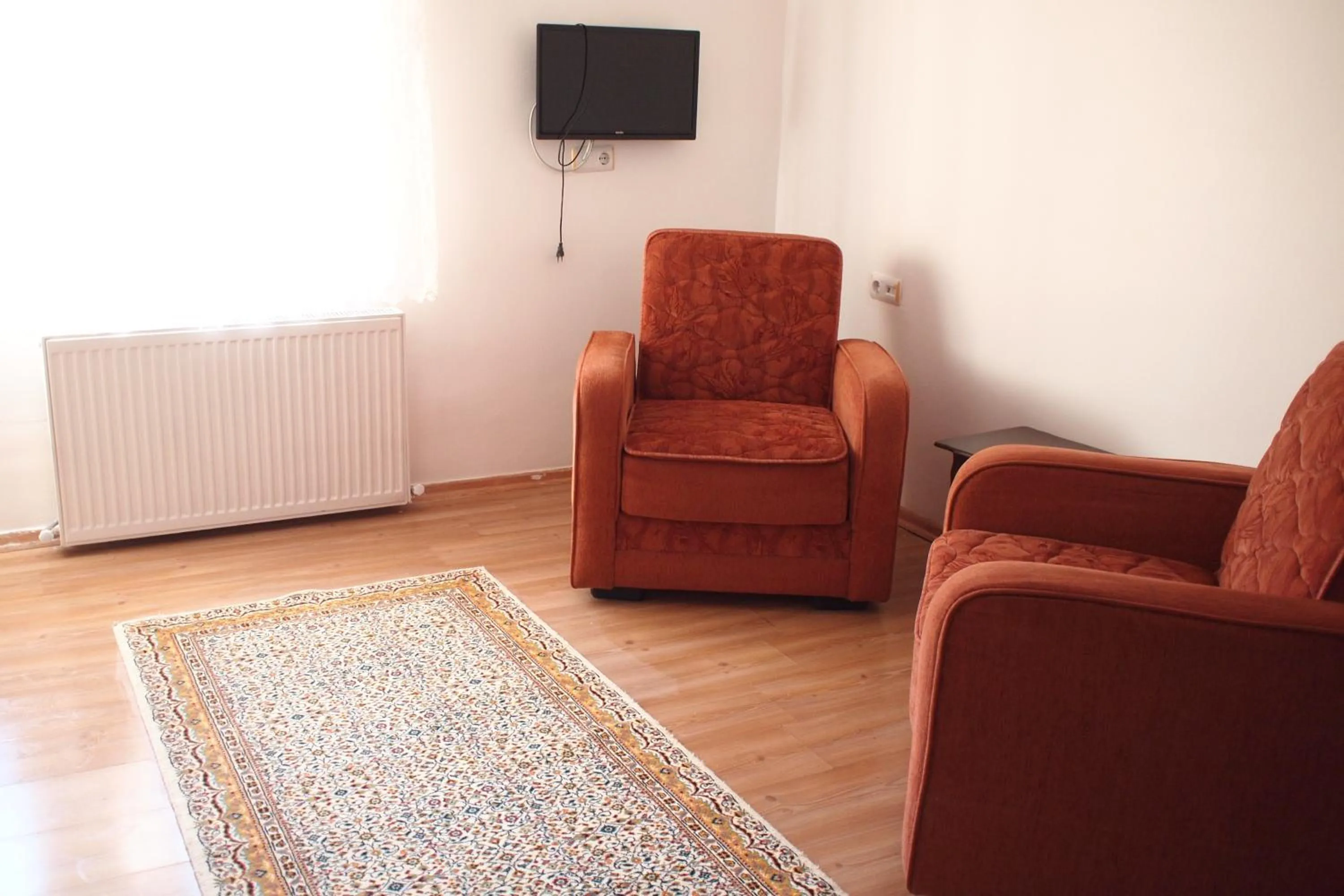 Seating area in Emre's Stone House