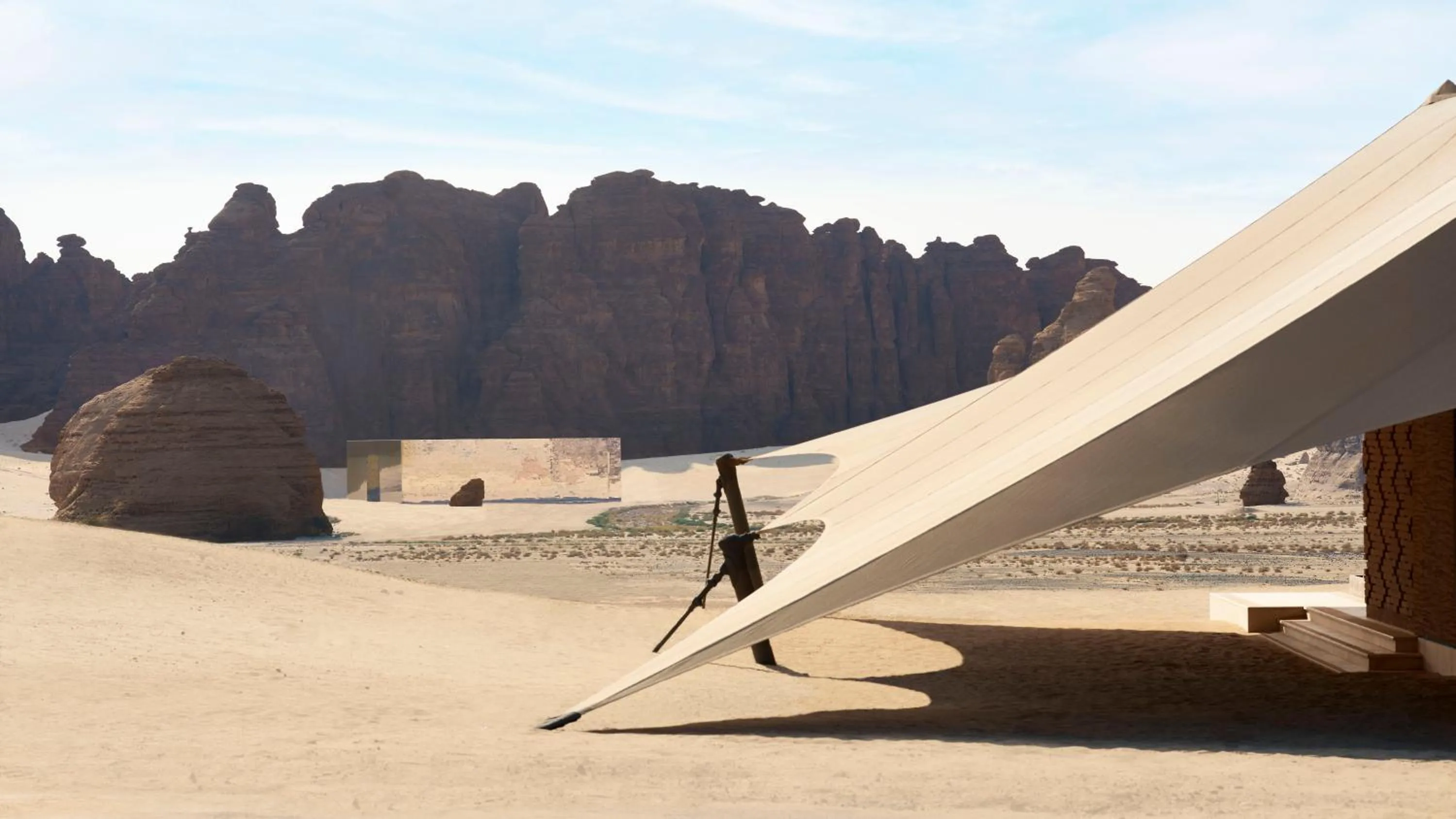 Landmark view in Banyan Tree AlUla