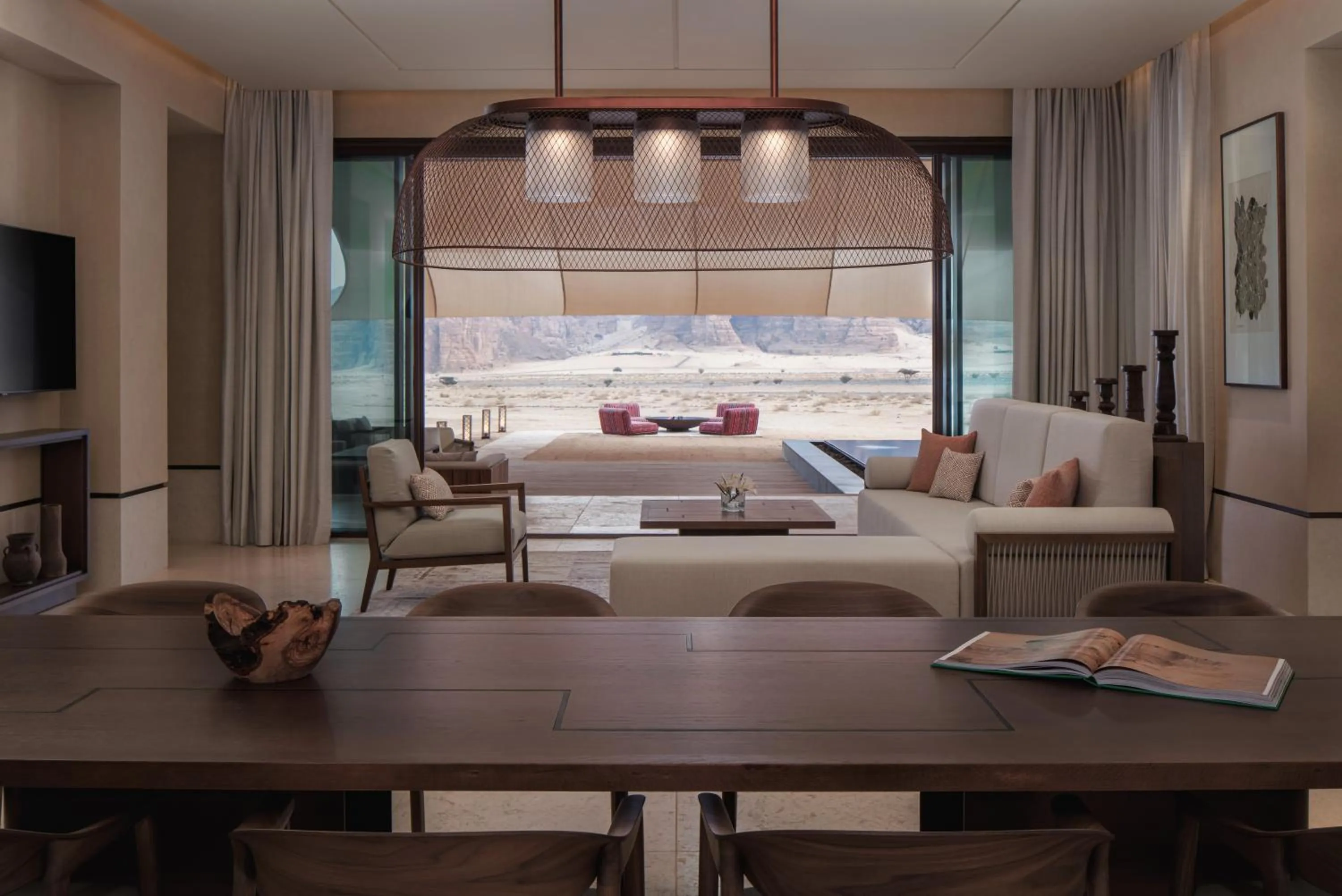 Living room in Banyan Tree AlUla