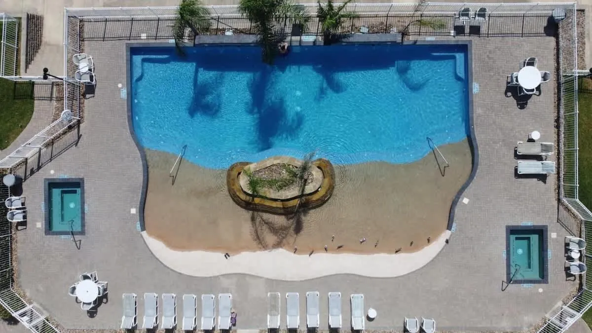 Swimming pool in Tortuga Bay