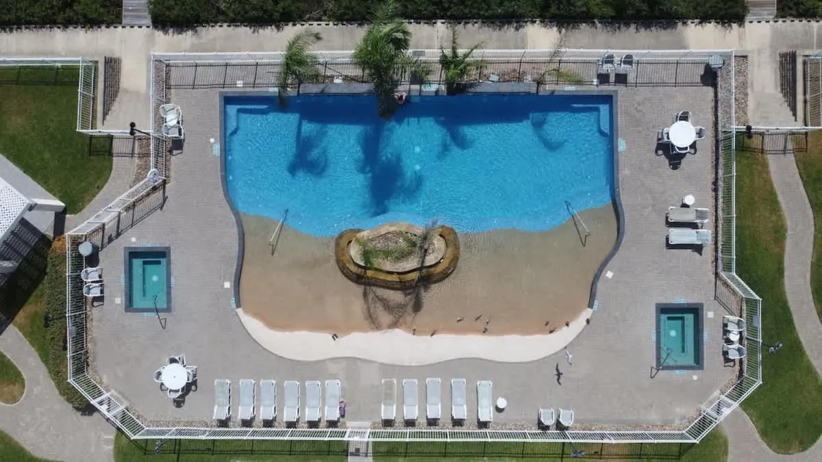 Swimming pool in Tortuga Bay