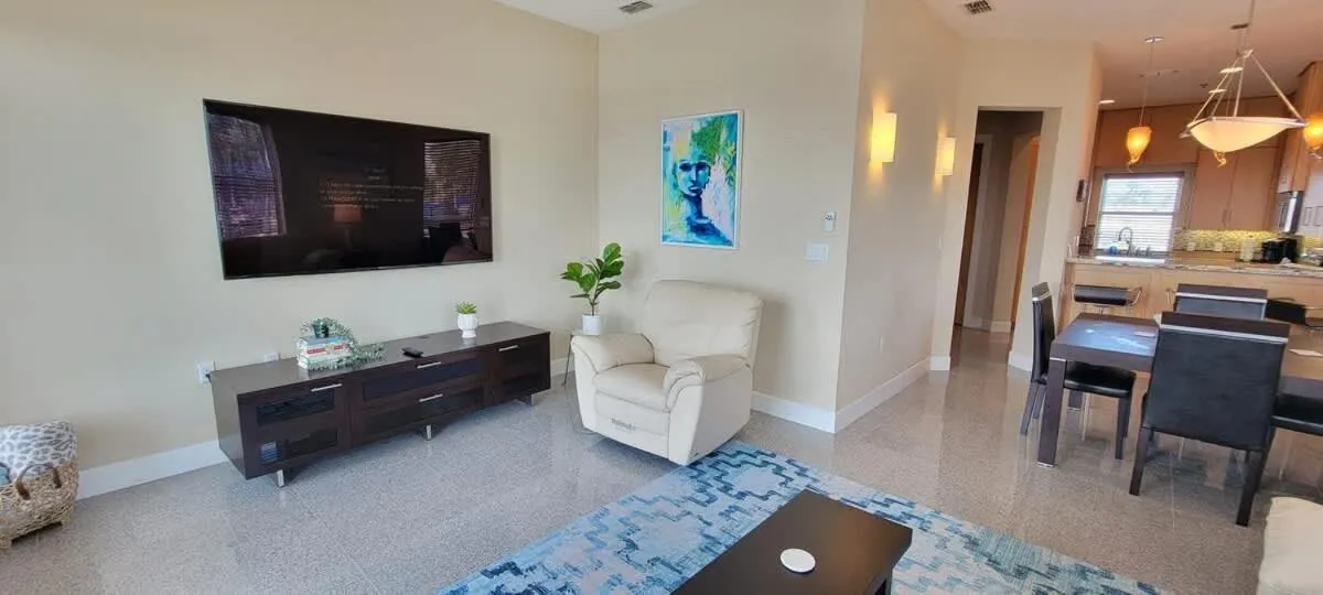 Living room in Tortuga Bay