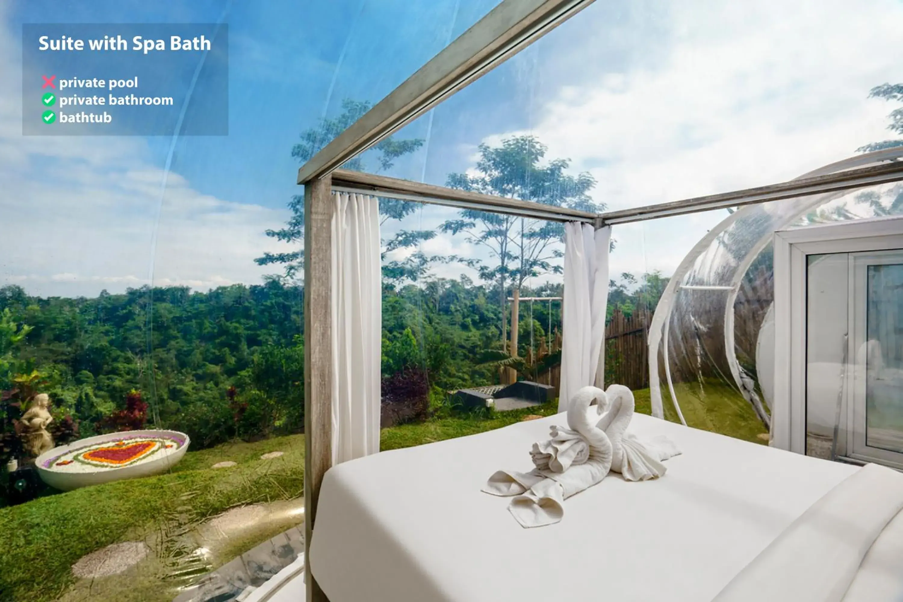 Suite with Spa Bath in Bubble Hotel Bali Ubud - Adults Only Suite with Spa Bath in Bubble Hotel Bali Ubud - Adults Only