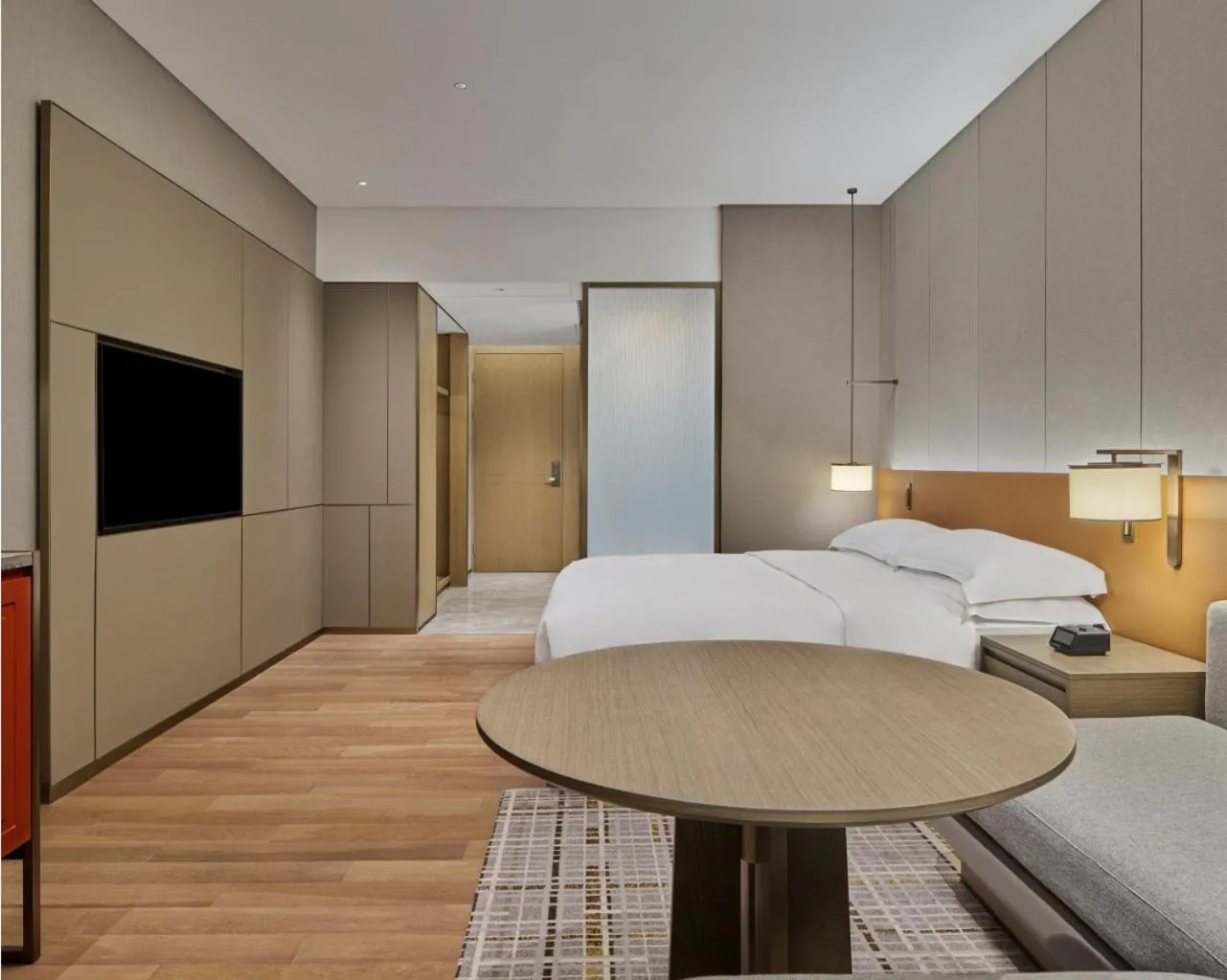 Bed in DoubleTree by Hilton Jiangxi Fuzhou