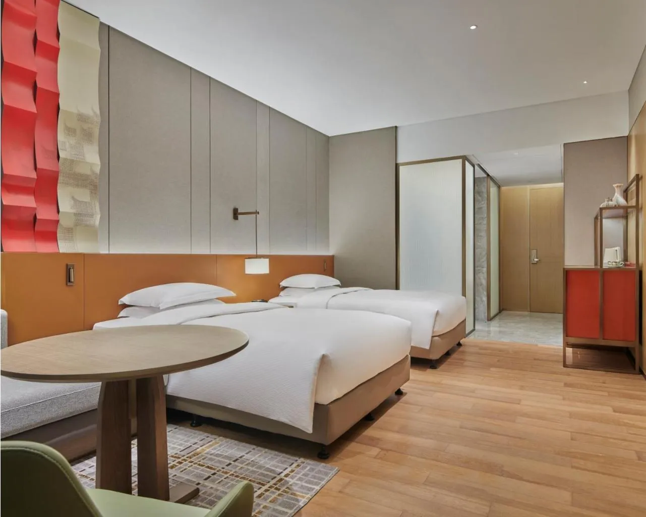 Bed in DoubleTree by Hilton Jiangxi Fuzhou