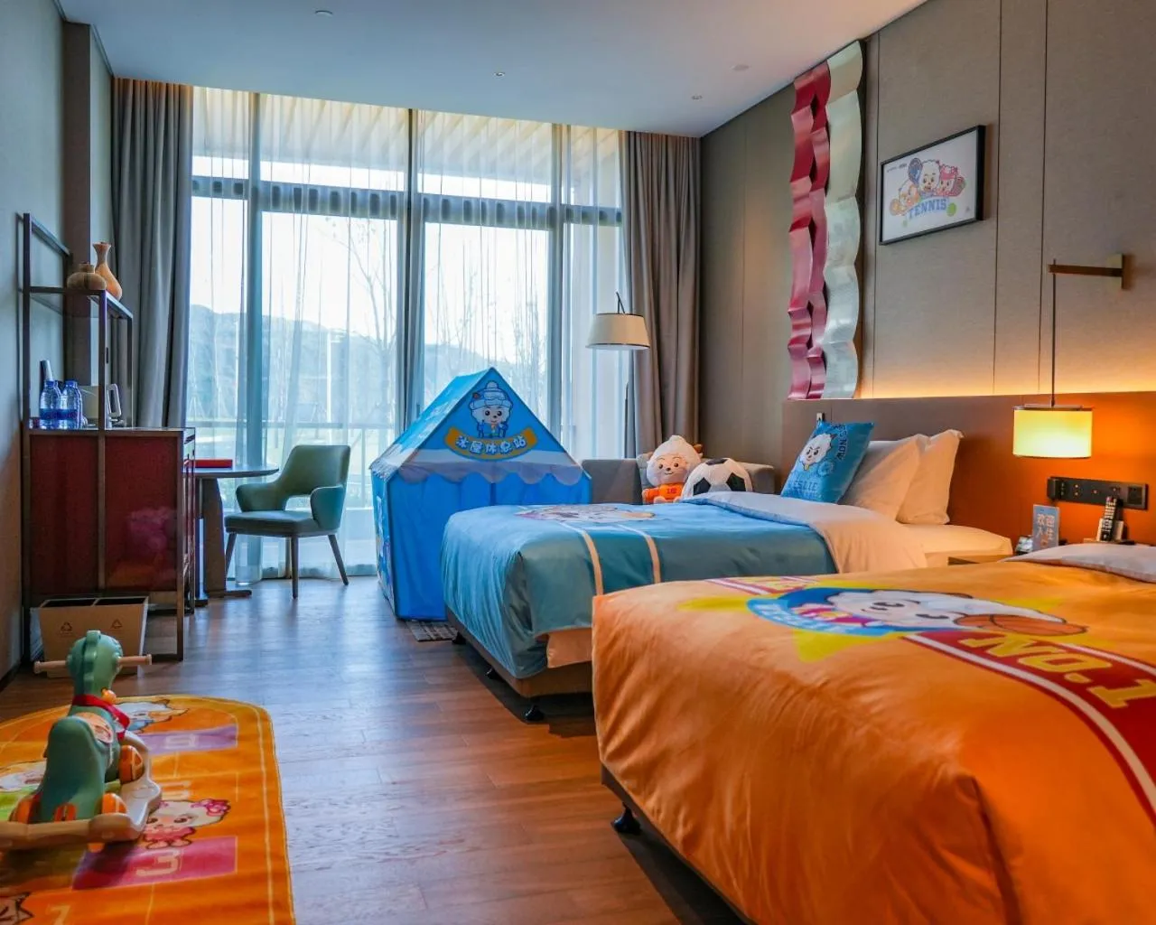 Bed in DoubleTree by Hilton Jiangxi Fuzhou