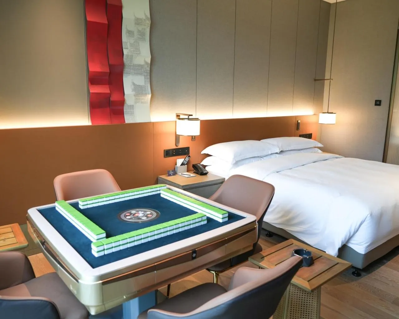 Bed in DoubleTree by Hilton Jiangxi Fuzhou