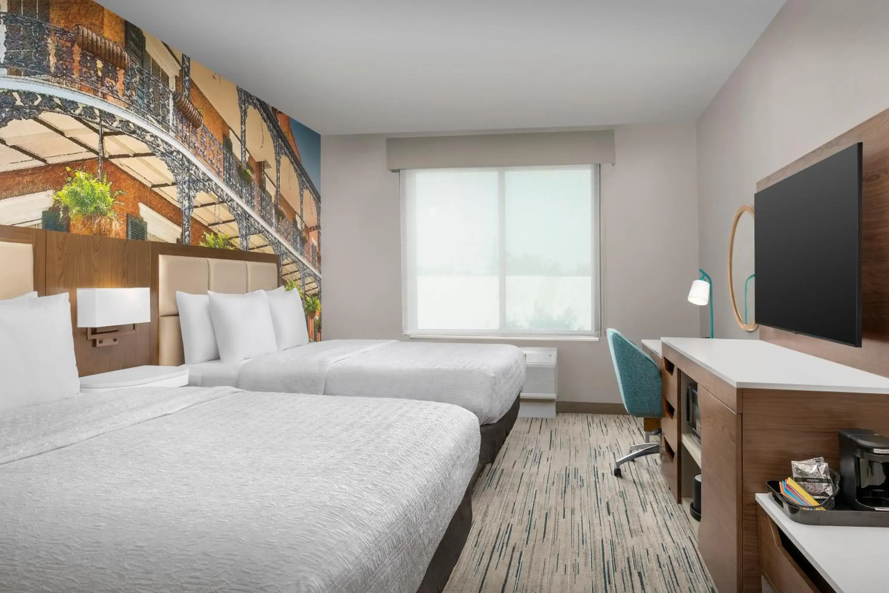 Queen Room with Two Queen Beds in Hampton Inn New Orleans French Quarter Market Area Queen Room with Two Queen Beds in Hampton Inn New Orleans French Quarter Market Area