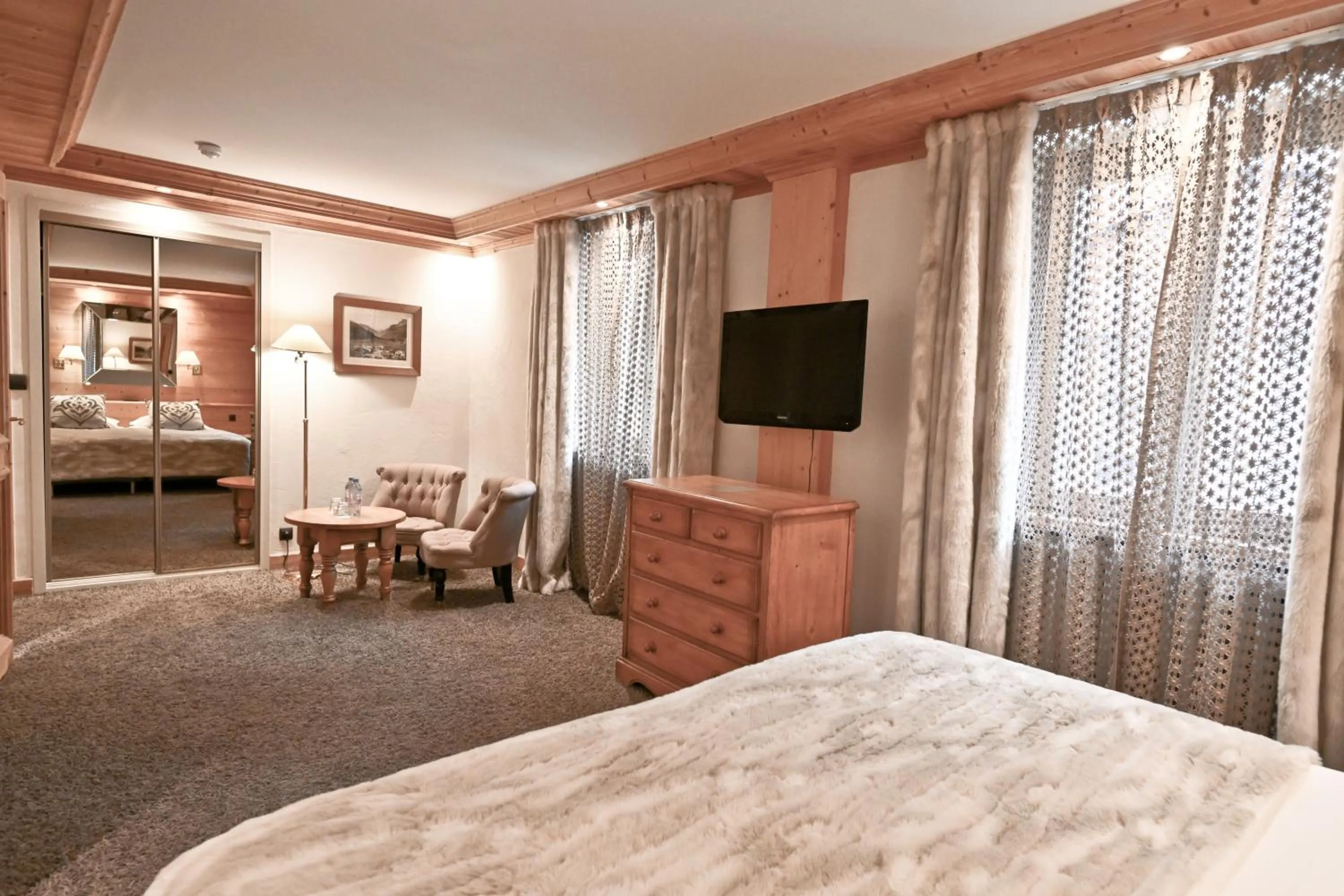 Bed in Hotel Tsanteleina