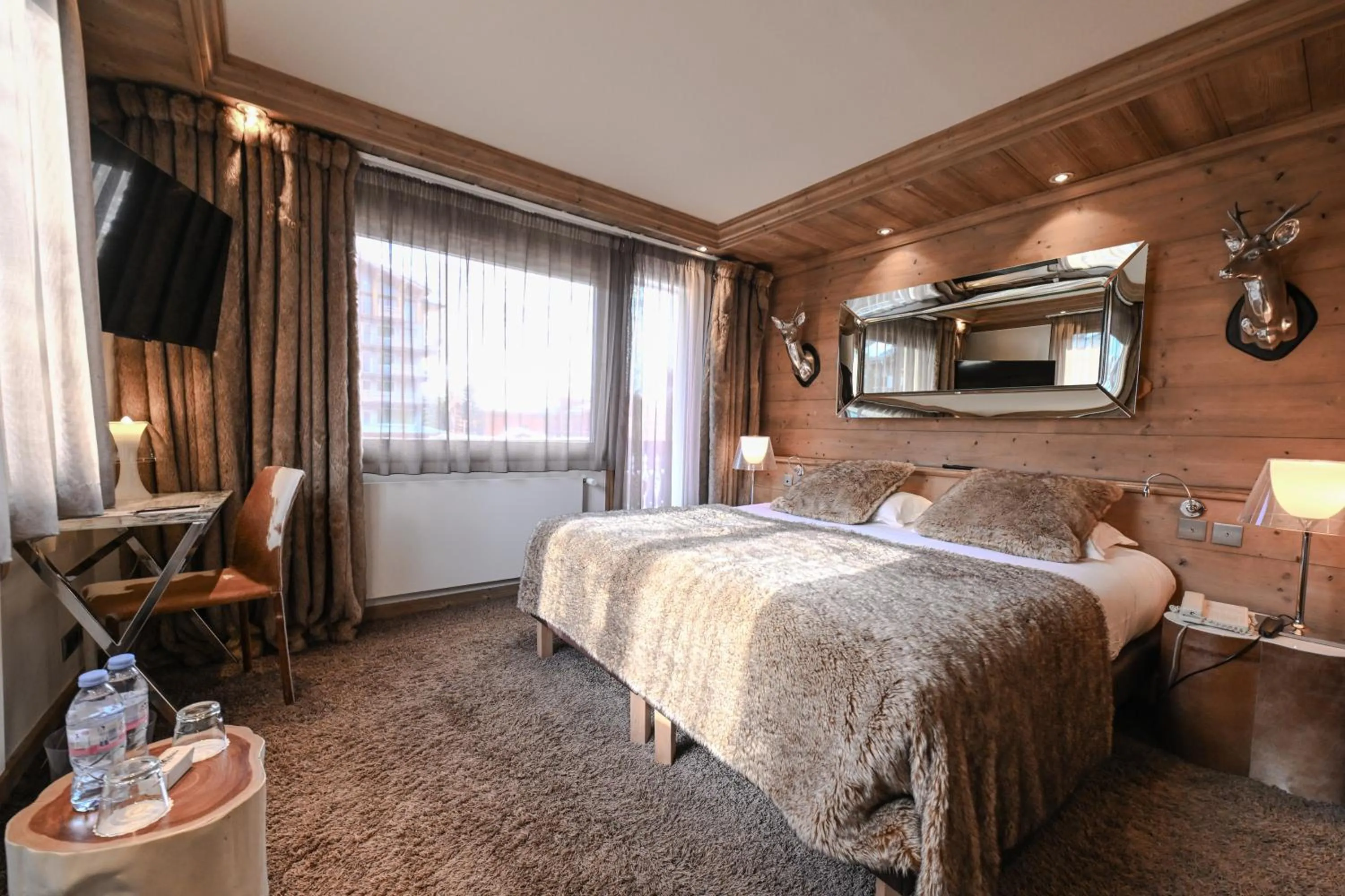 Bed in Hotel Tsanteleina