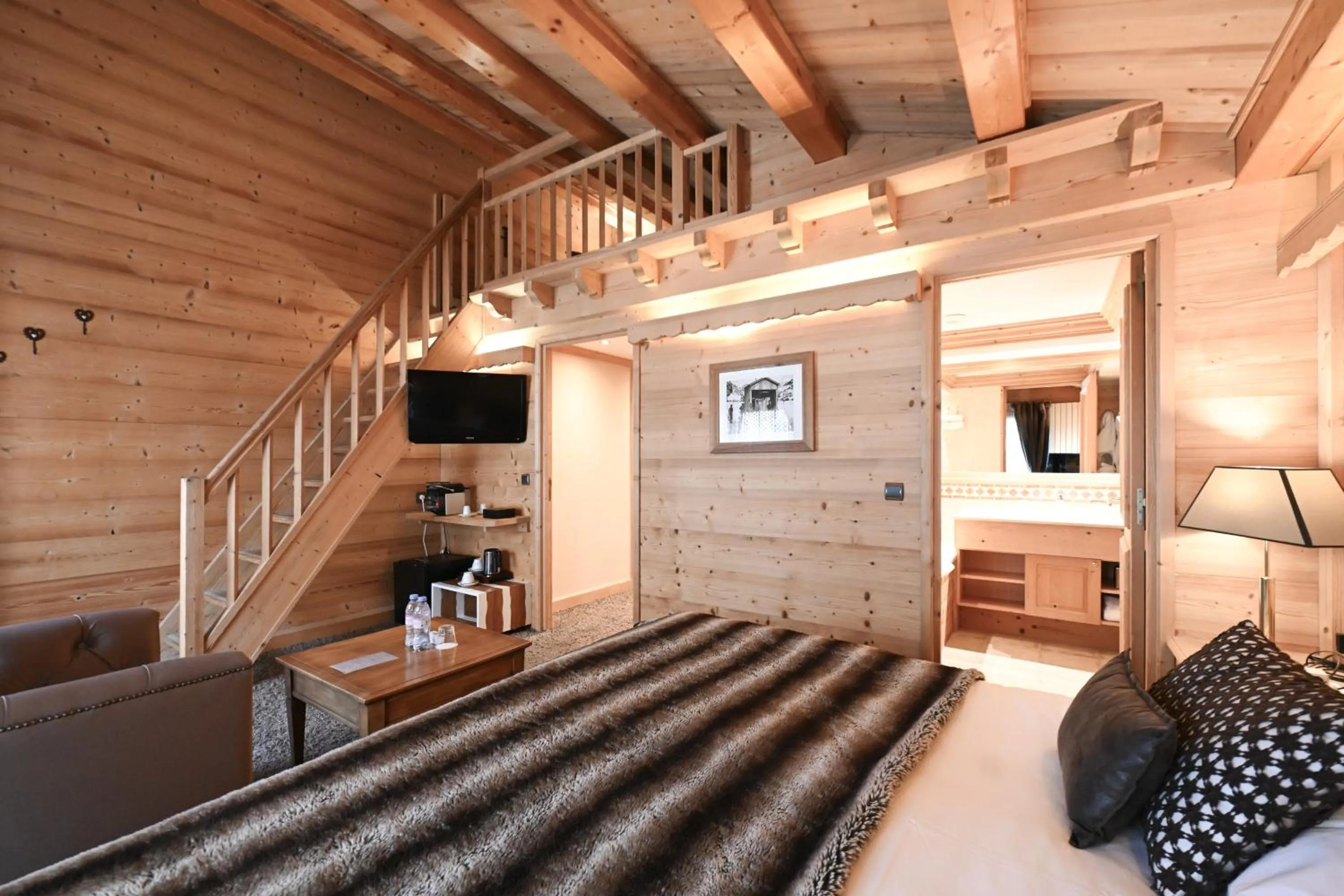 Bed in Hotel Tsanteleina