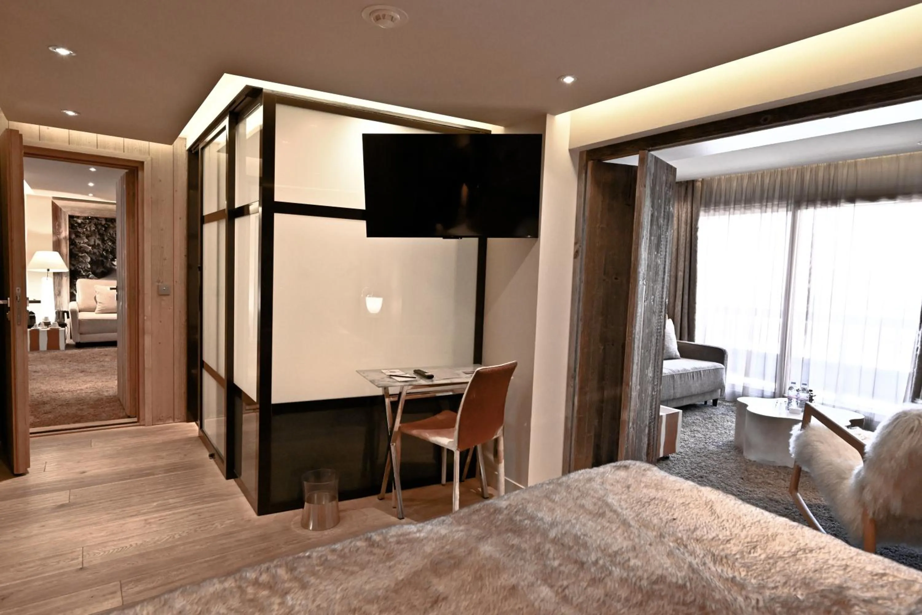 Bed in Hotel Tsanteleina