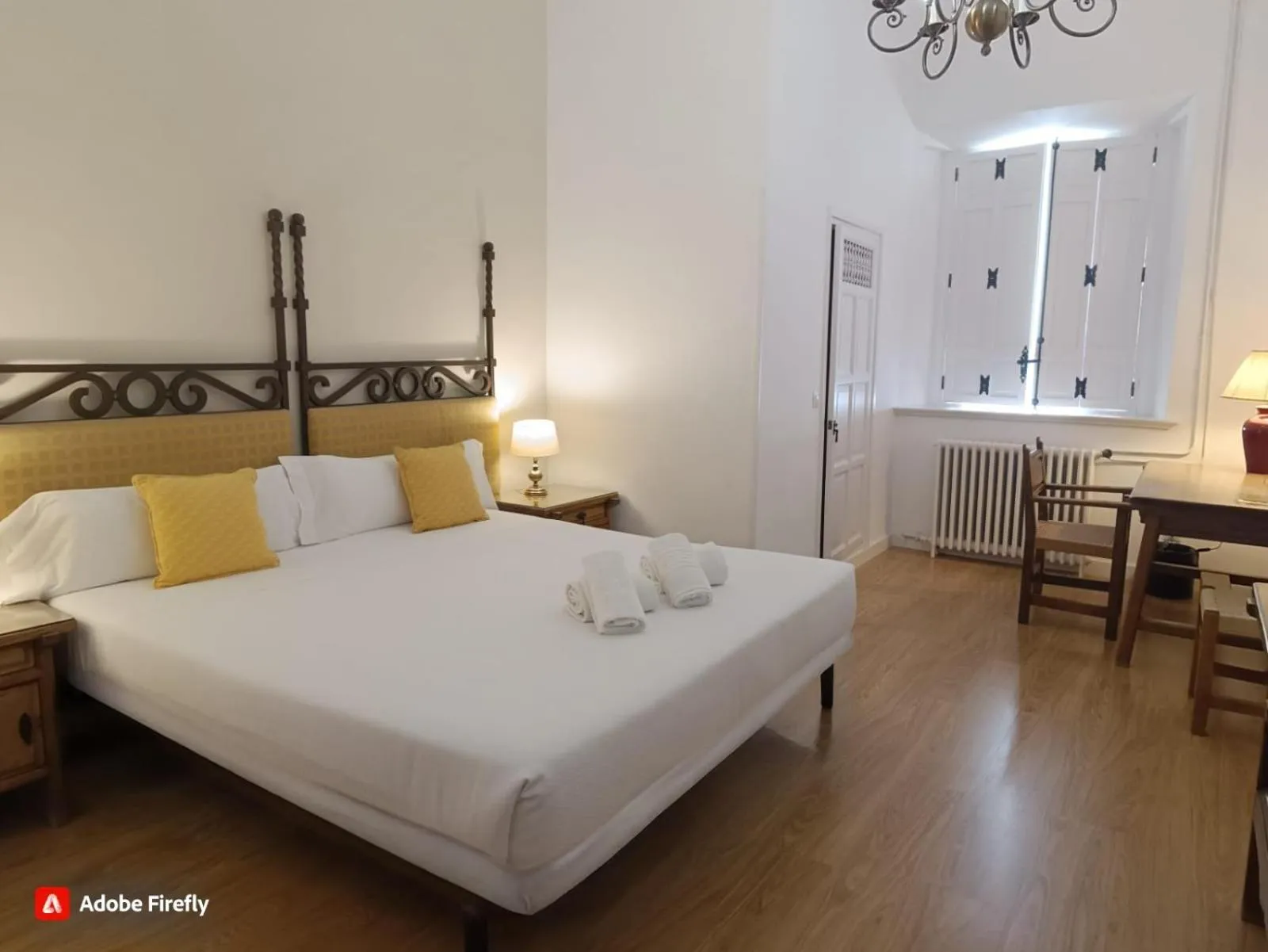 Bed in Hospedería Santa Cruz