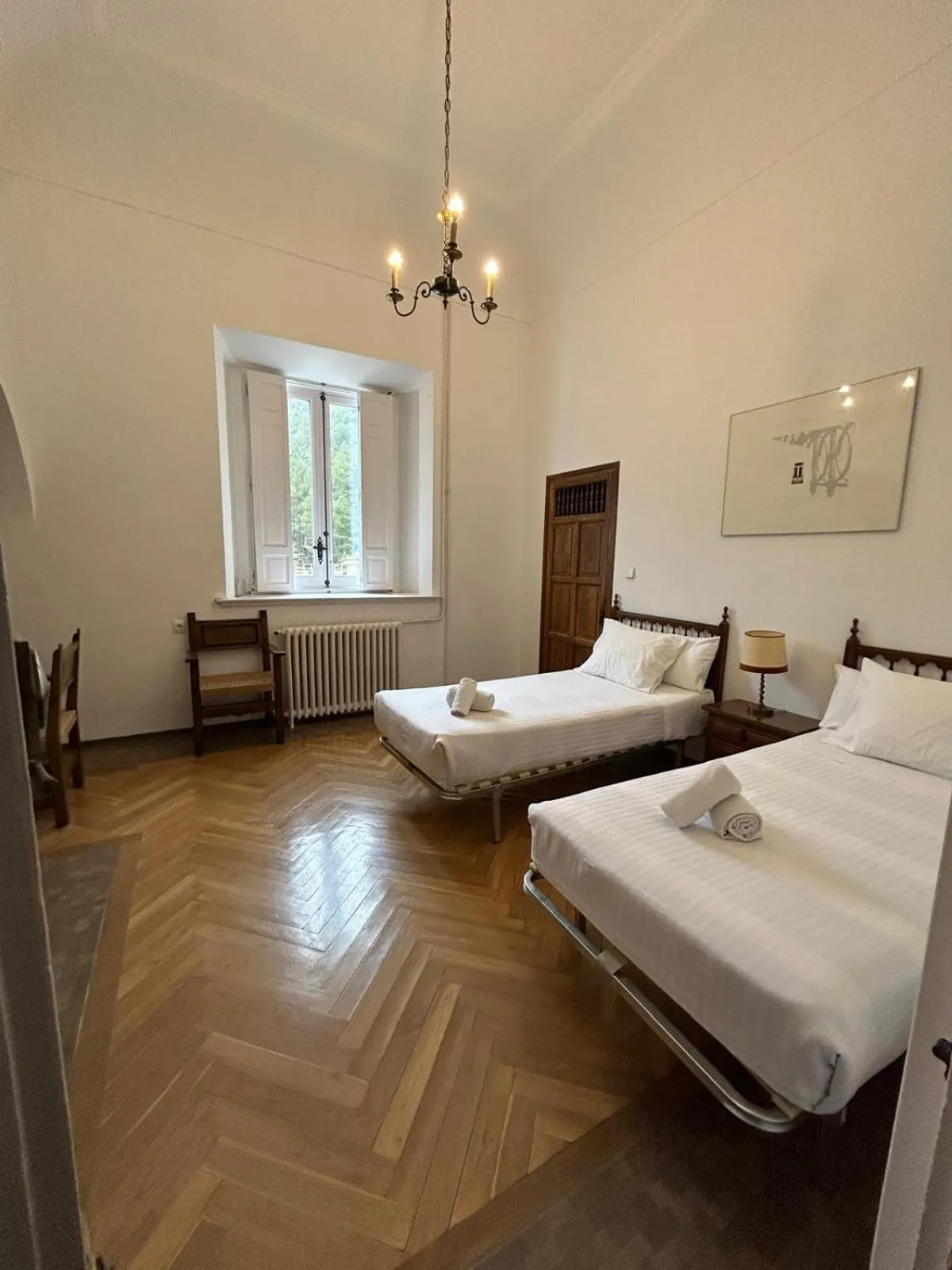 Bed in Hospedería Santa Cruz