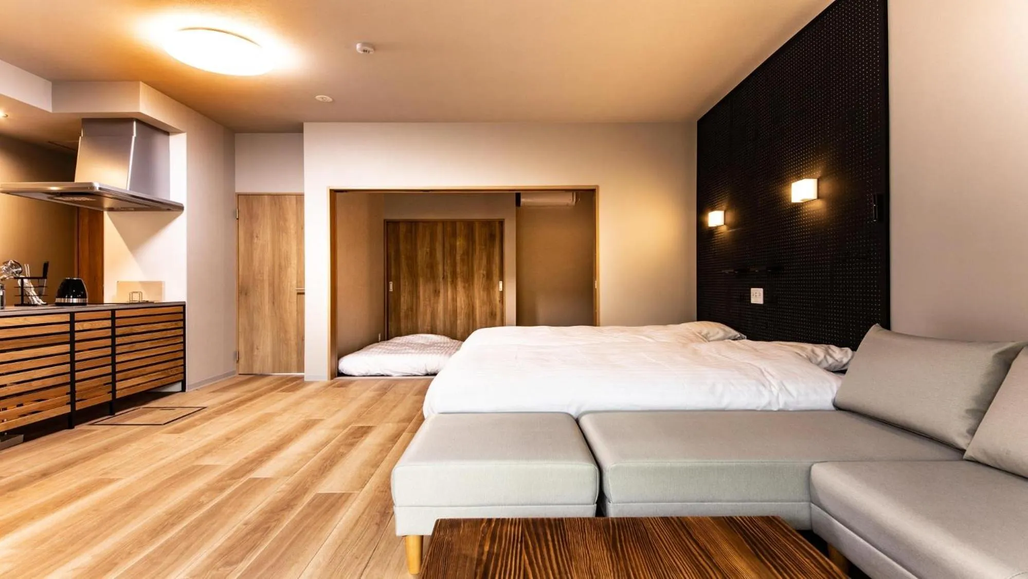 Bed in Rakuten STAY MOTEL Nikko Kinugawa Standard Room