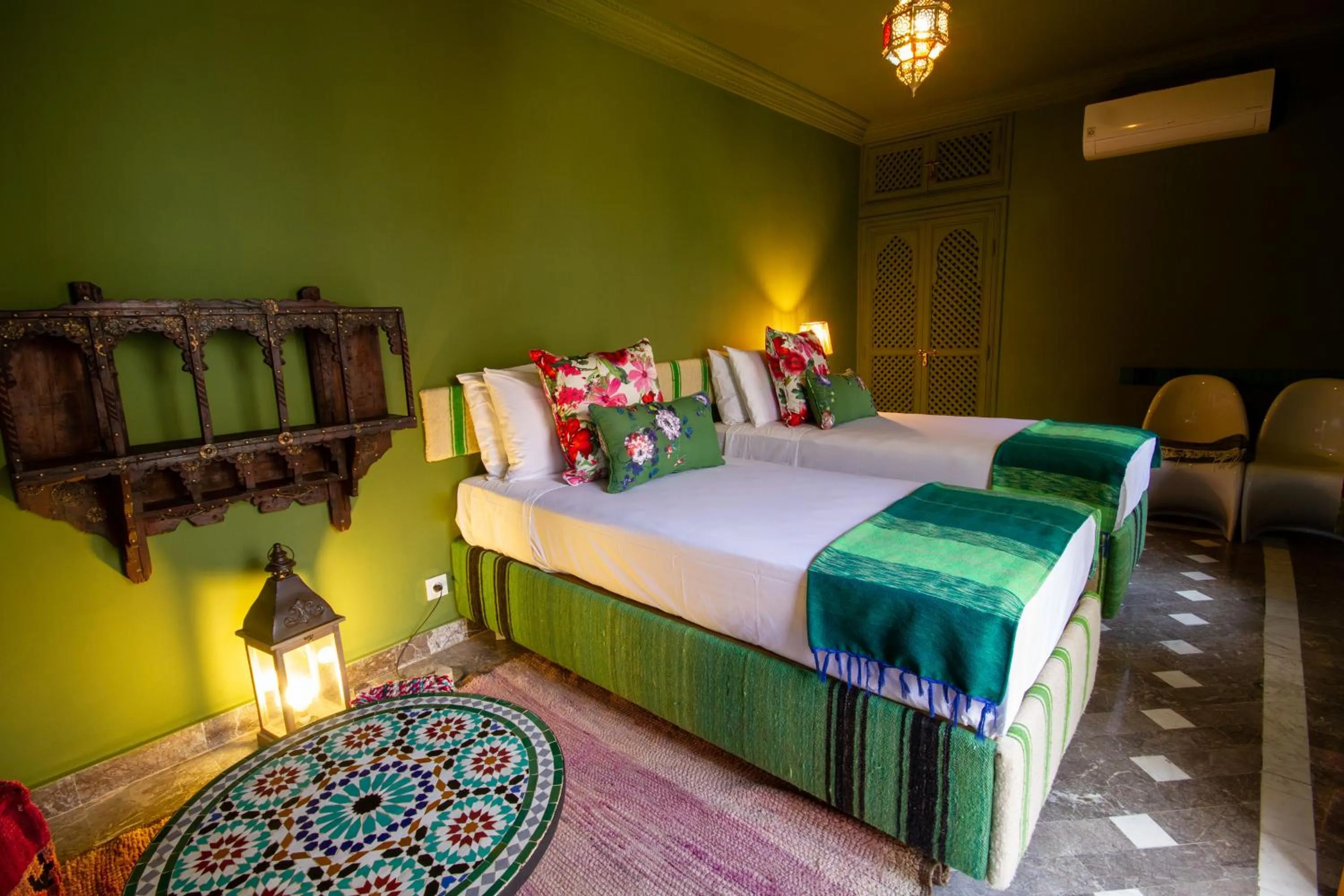 Bed in Riad SofYan & Spa