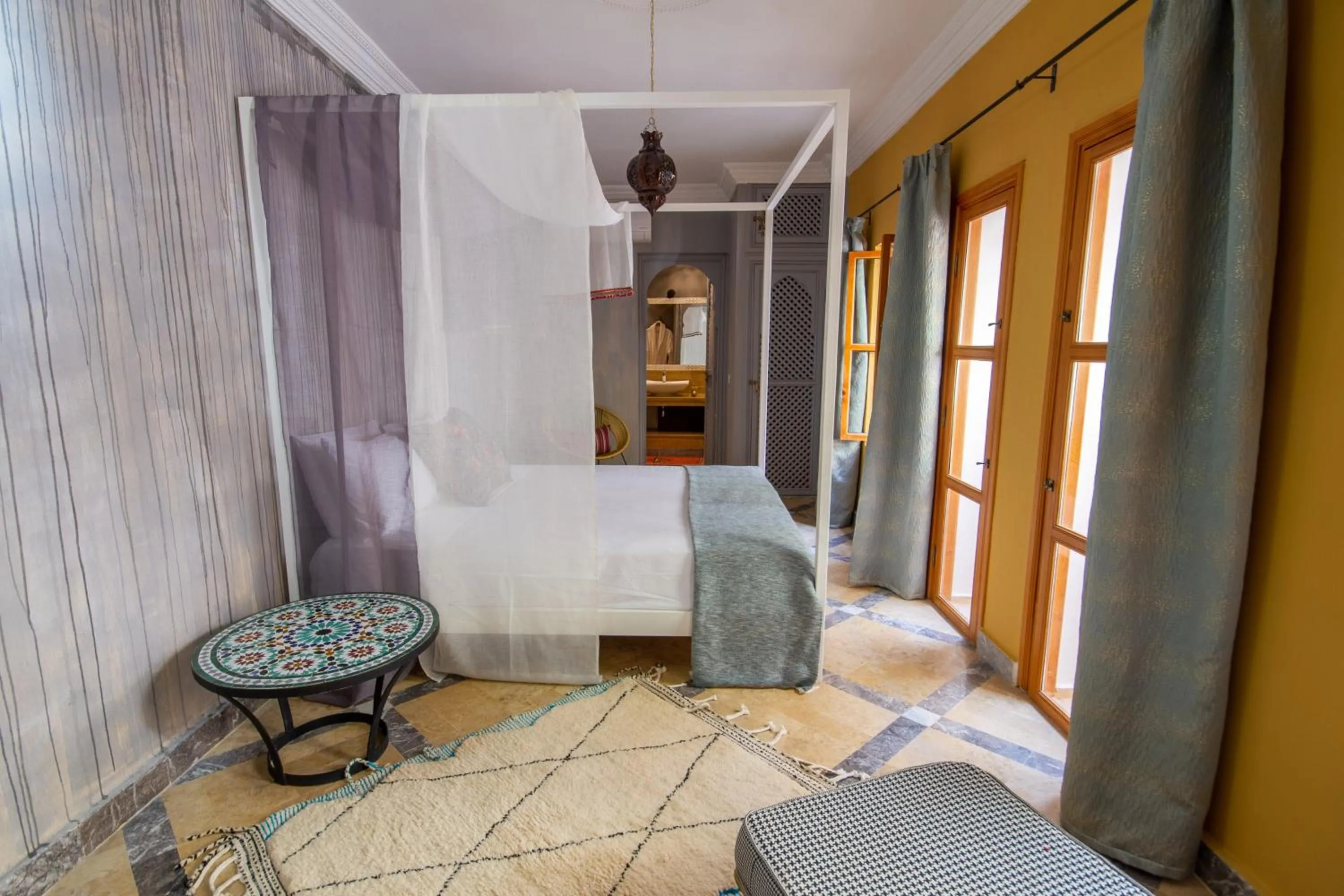 Bed in Riad SofYan & Spa