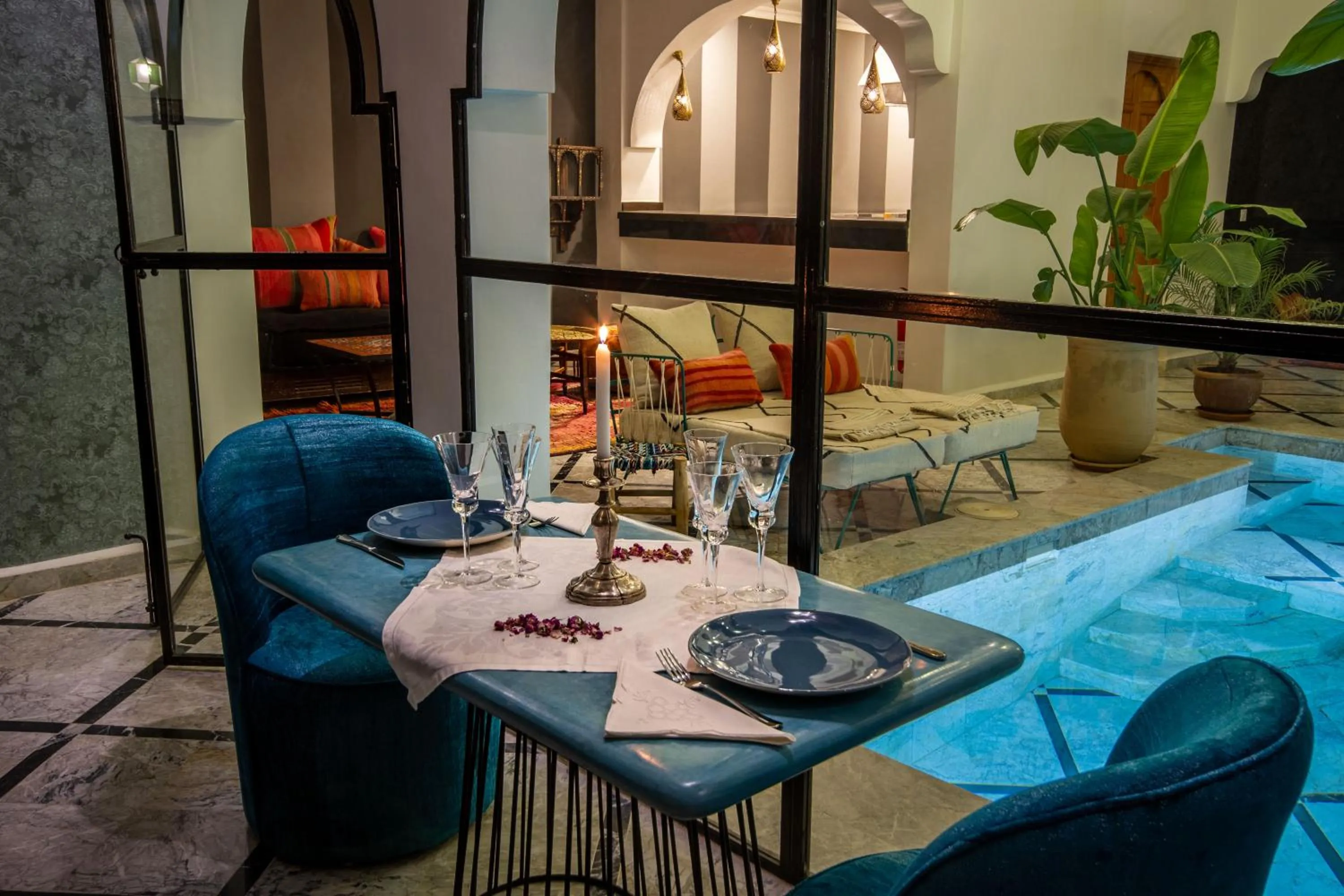 Food and drinks, Bed in Riad SofYan & Spa