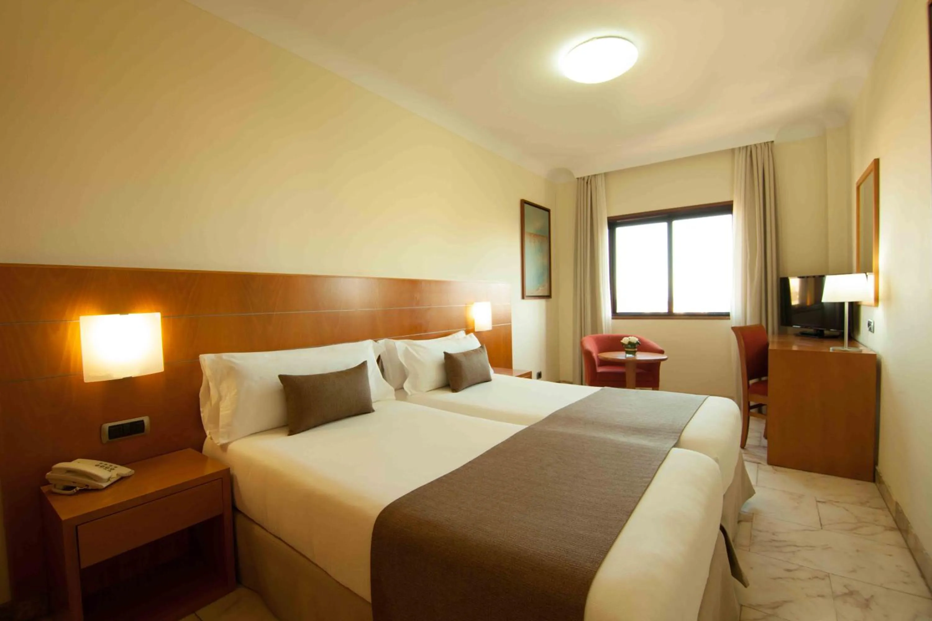 Bed in Hotel Principe Paz