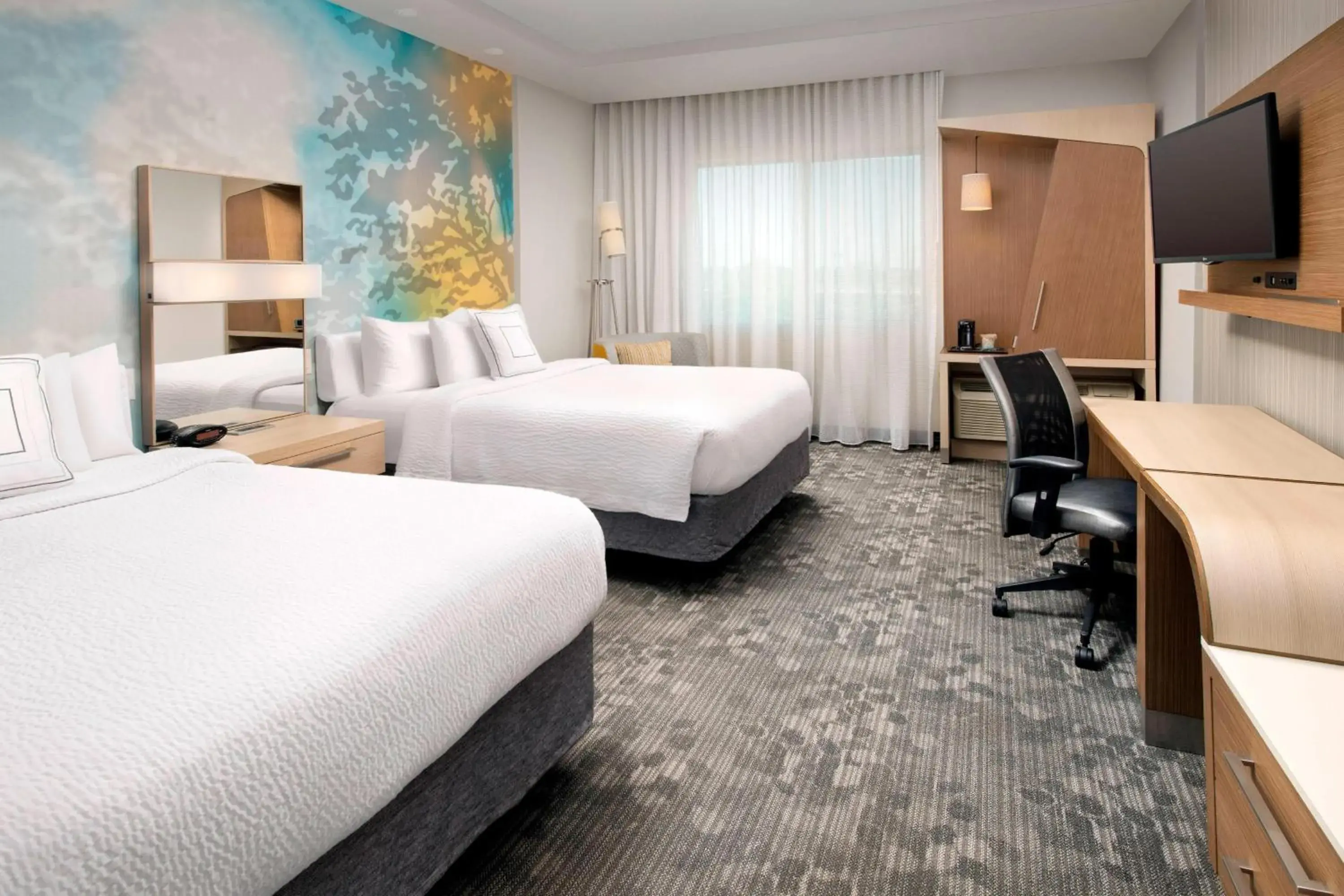 Queen Room with Two Queen Beds in Courtyard Houston NW/290 Corridor Queen Room with Two Queen Beds in Courtyard Houston NW/290 Corridor