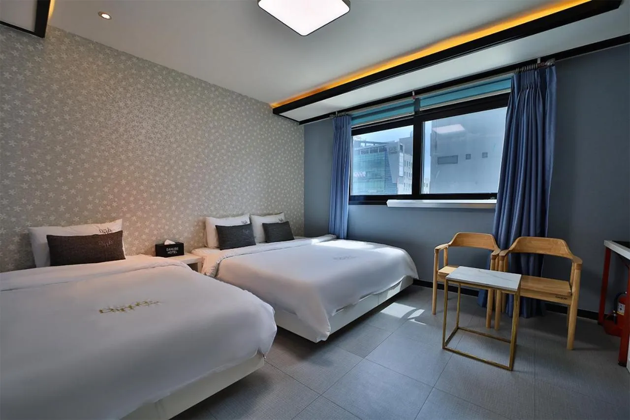 Bed in Hotel Danube Seomyeon