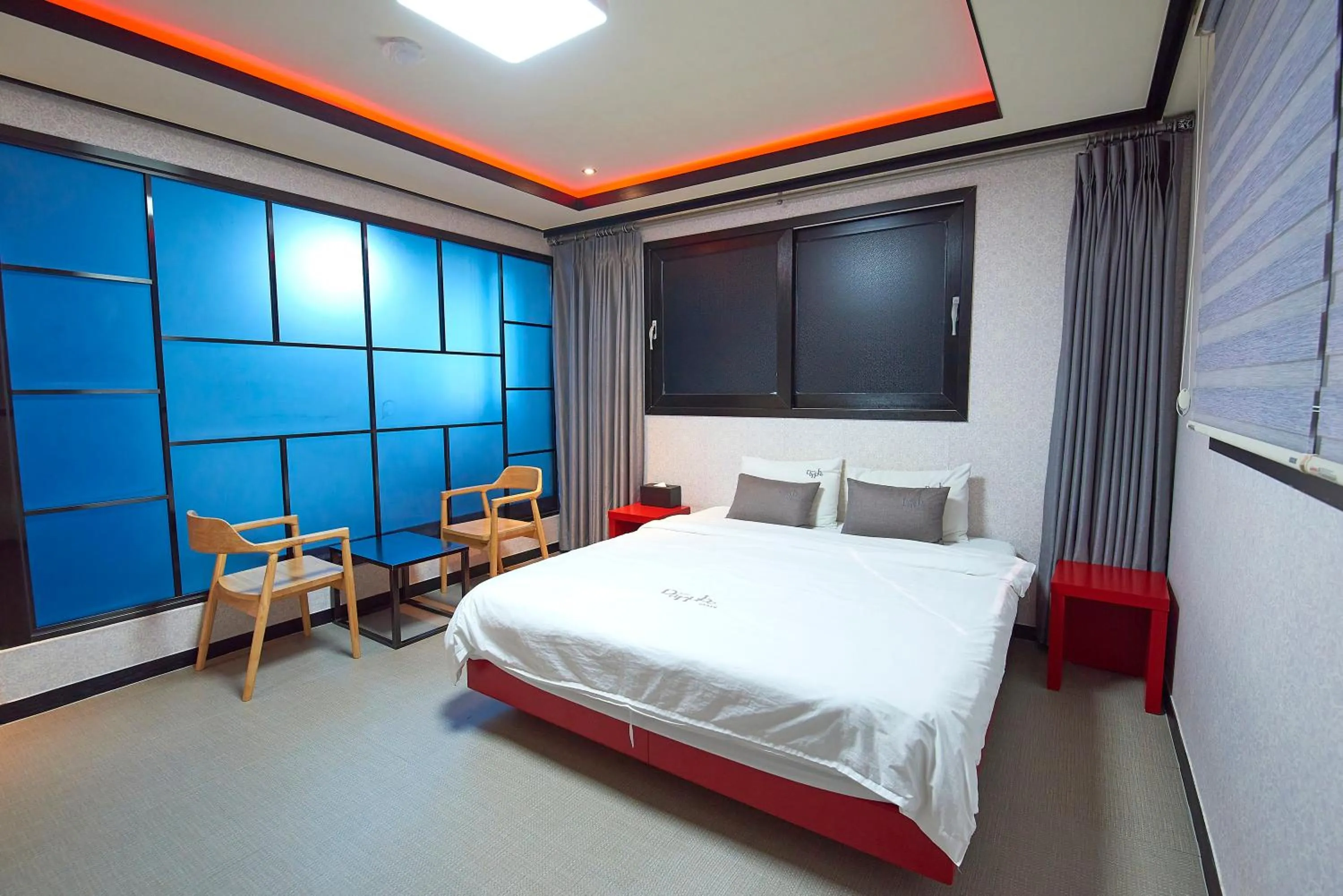 Bed in Hotel Danube Seomyeon