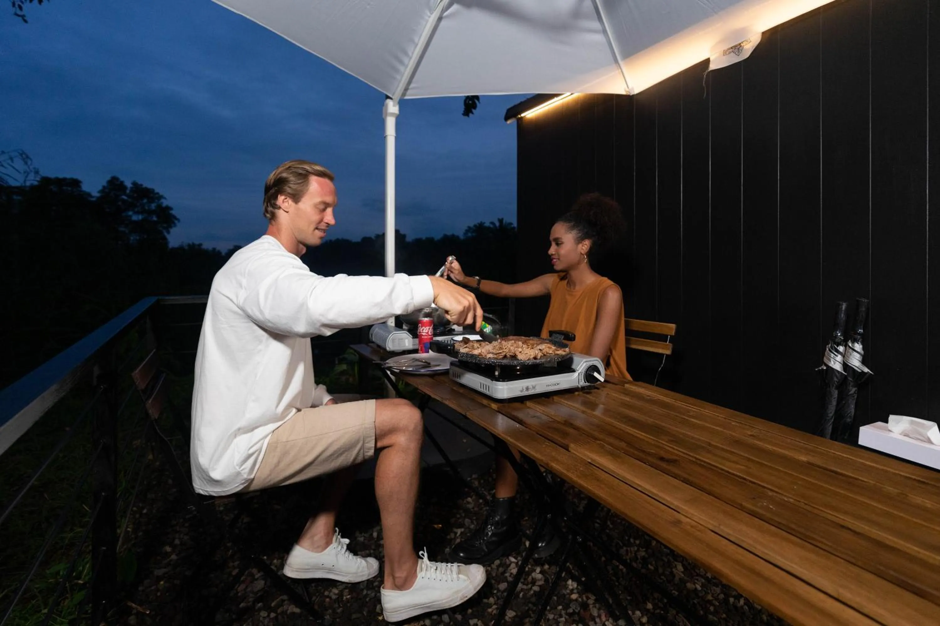 Balcony/Terrace in Bobocabin Ubud, Bali