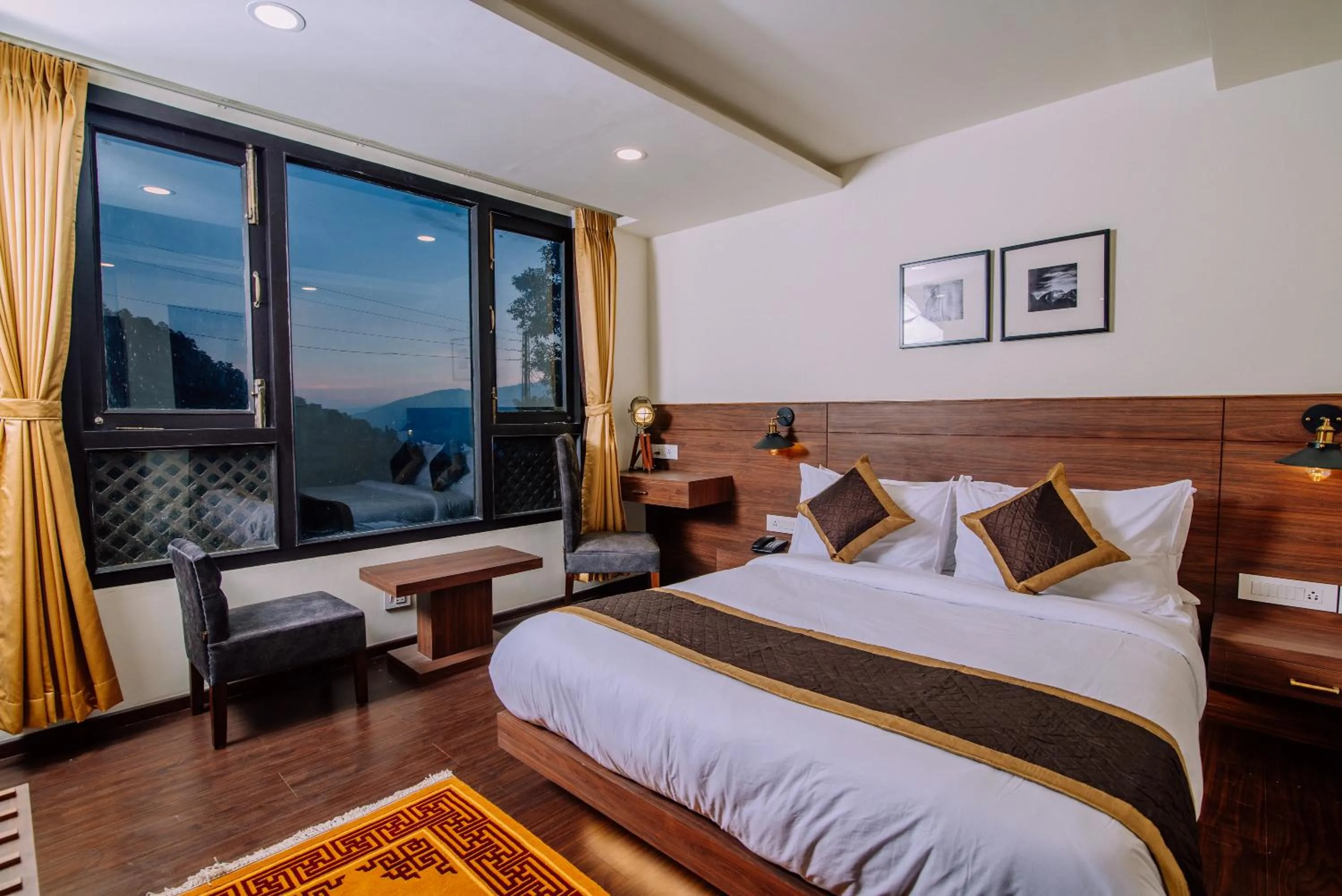 Bed in Tree of Life Indra Mandala Hotel, Gangtok