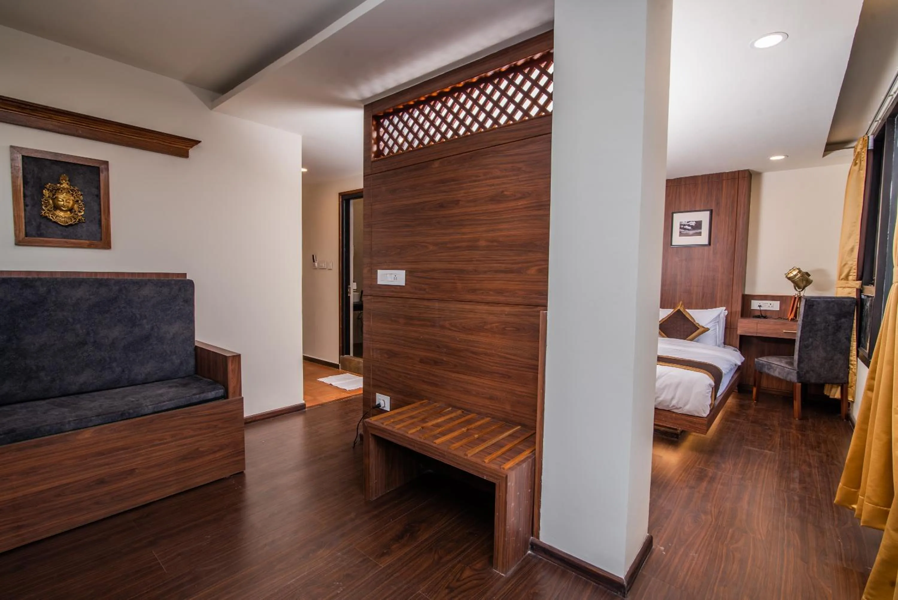 Photo of the whole room, Bed in Tree of Life Indra Mandala Hotel, Gangtok