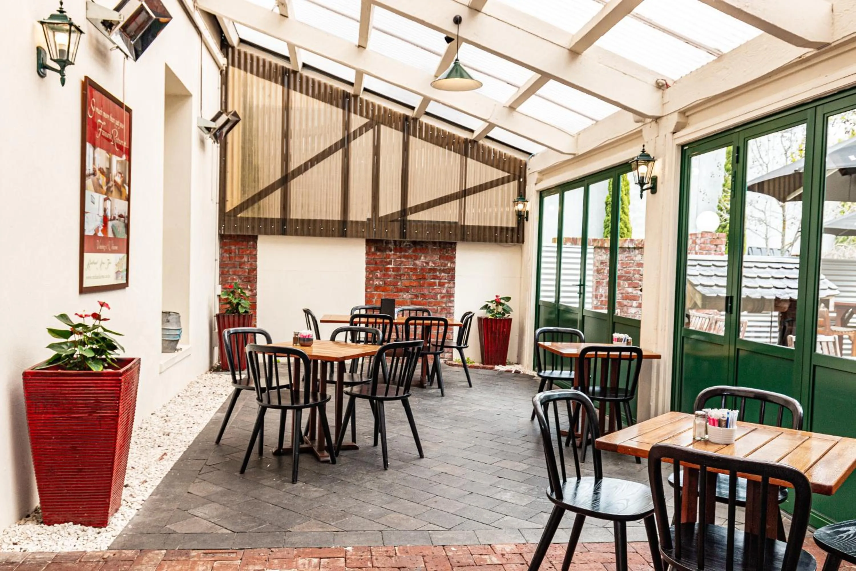 Seating area in Rutland Arms Inn