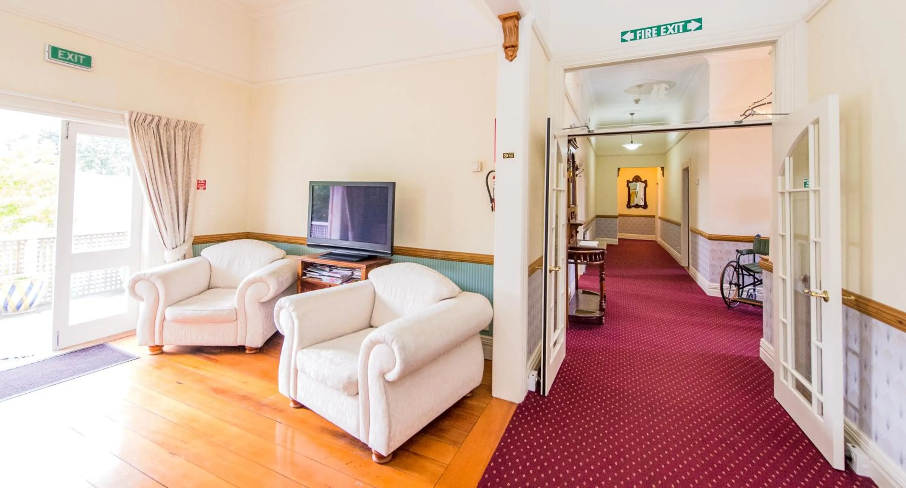 Seating area in Rutland Arms Inn