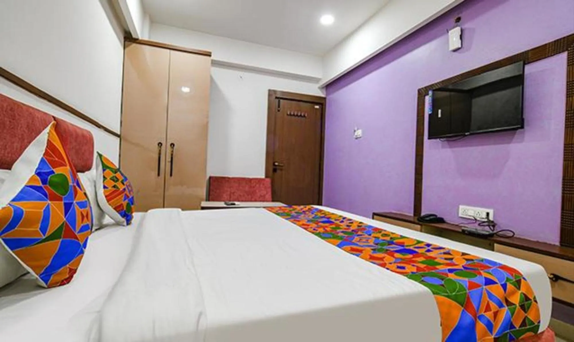 Bedroom, Bed in FabHotel Elite Residency