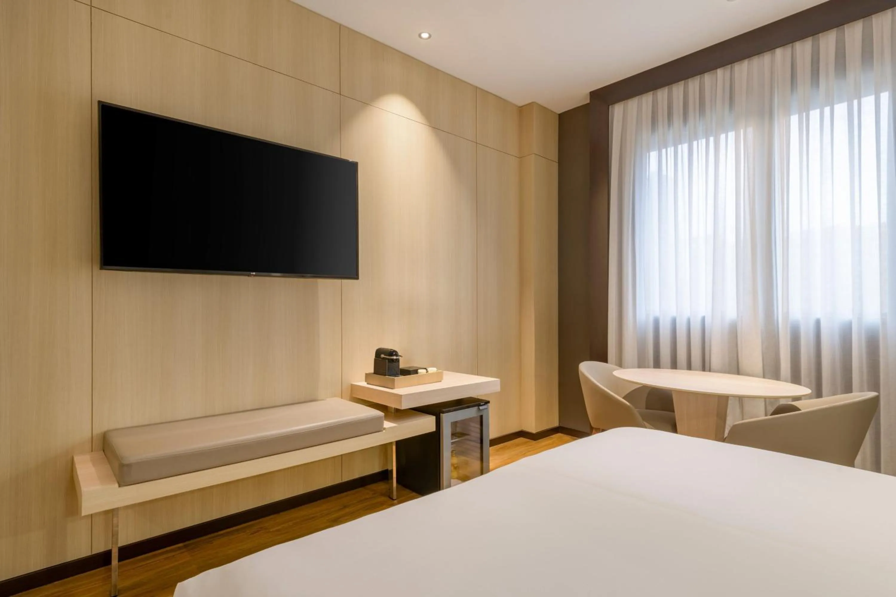 Photo of the whole room, Bed in AC Hotel Valencia by Marriott