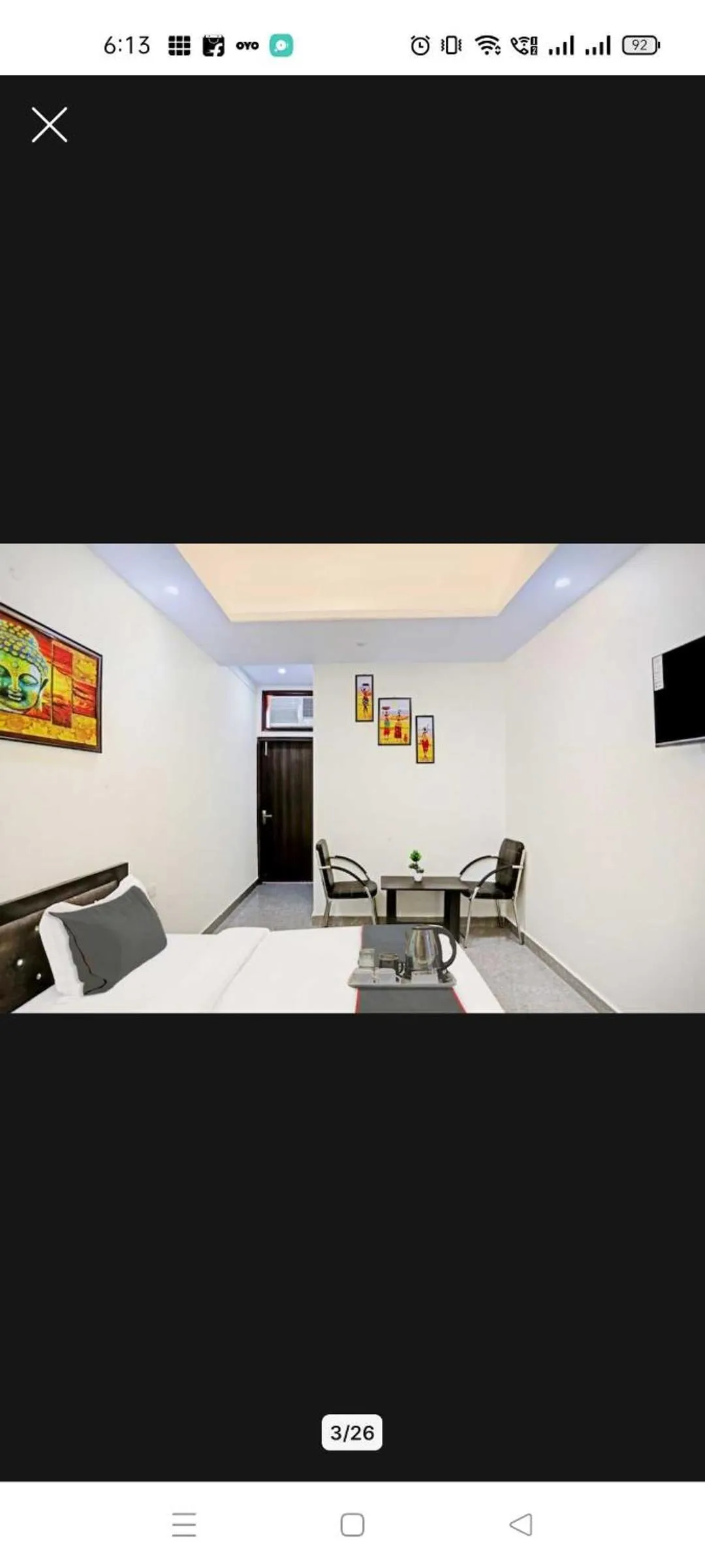 Bedroom in Hotel O K R Resdiancy Near Botanic Garden Of Indian Republic