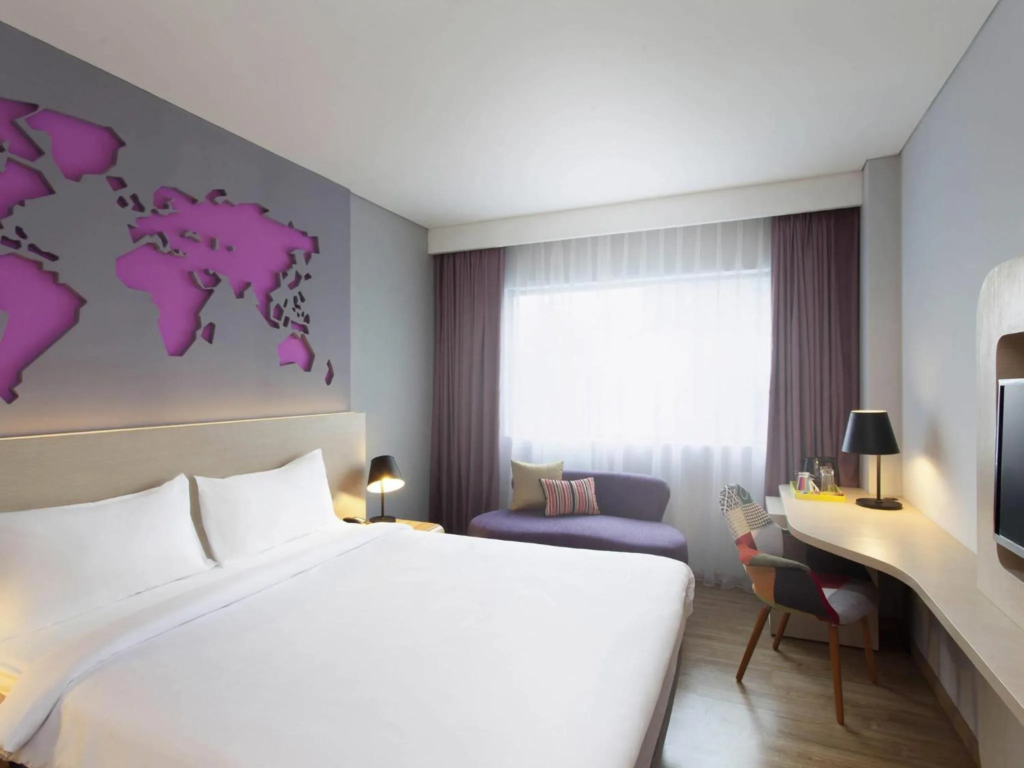 Bedroom, Bed in Ibis Styles Jakarta Airport