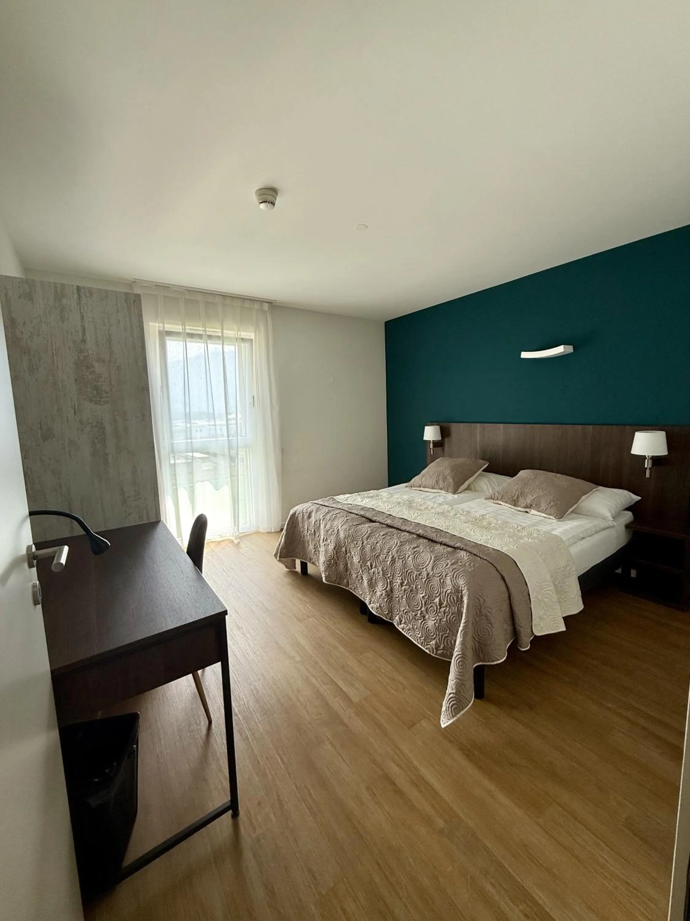 Bed in Alp Art Hotel Monthey