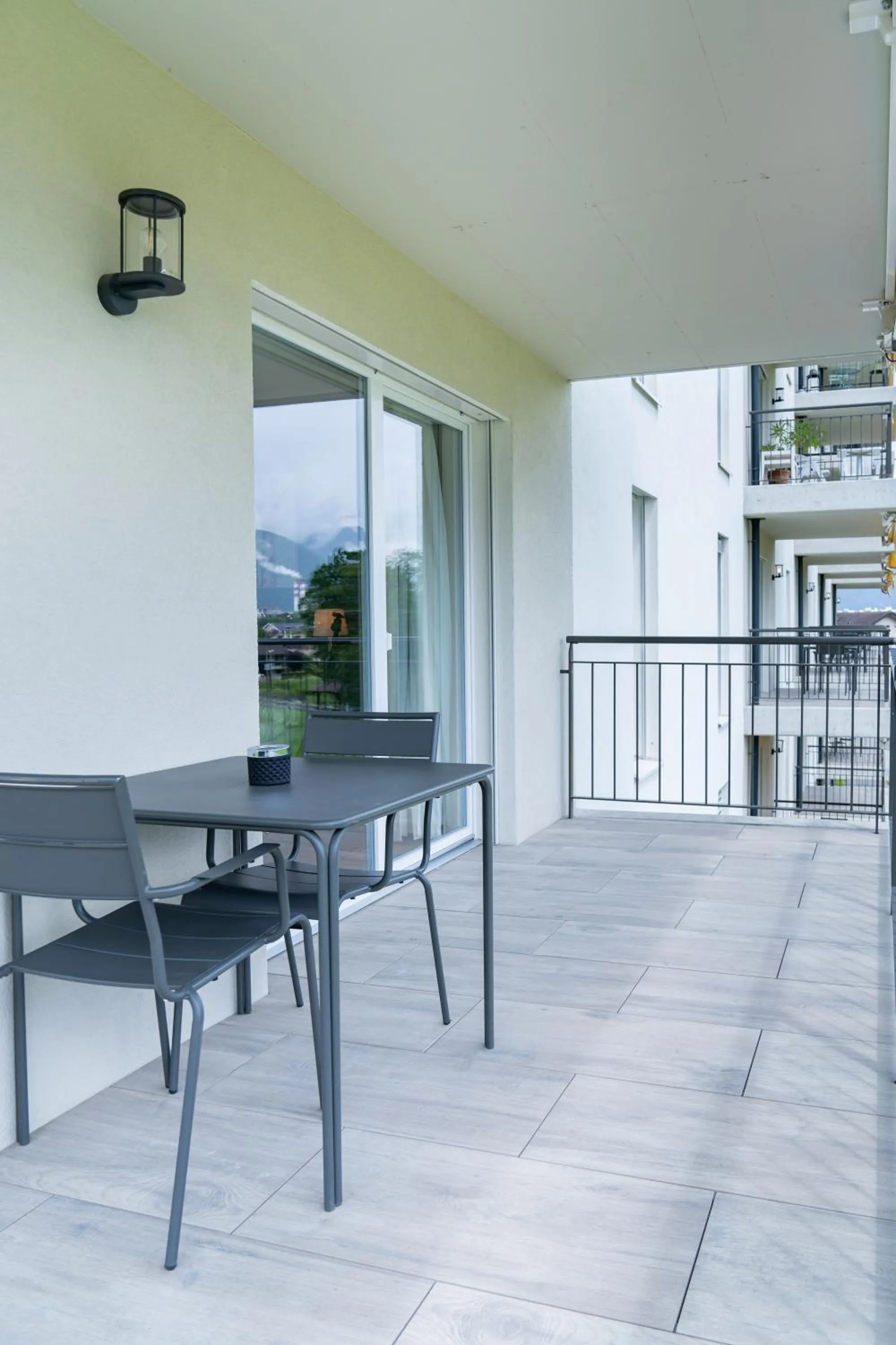 Patio in Alp Art Hotel Monthey