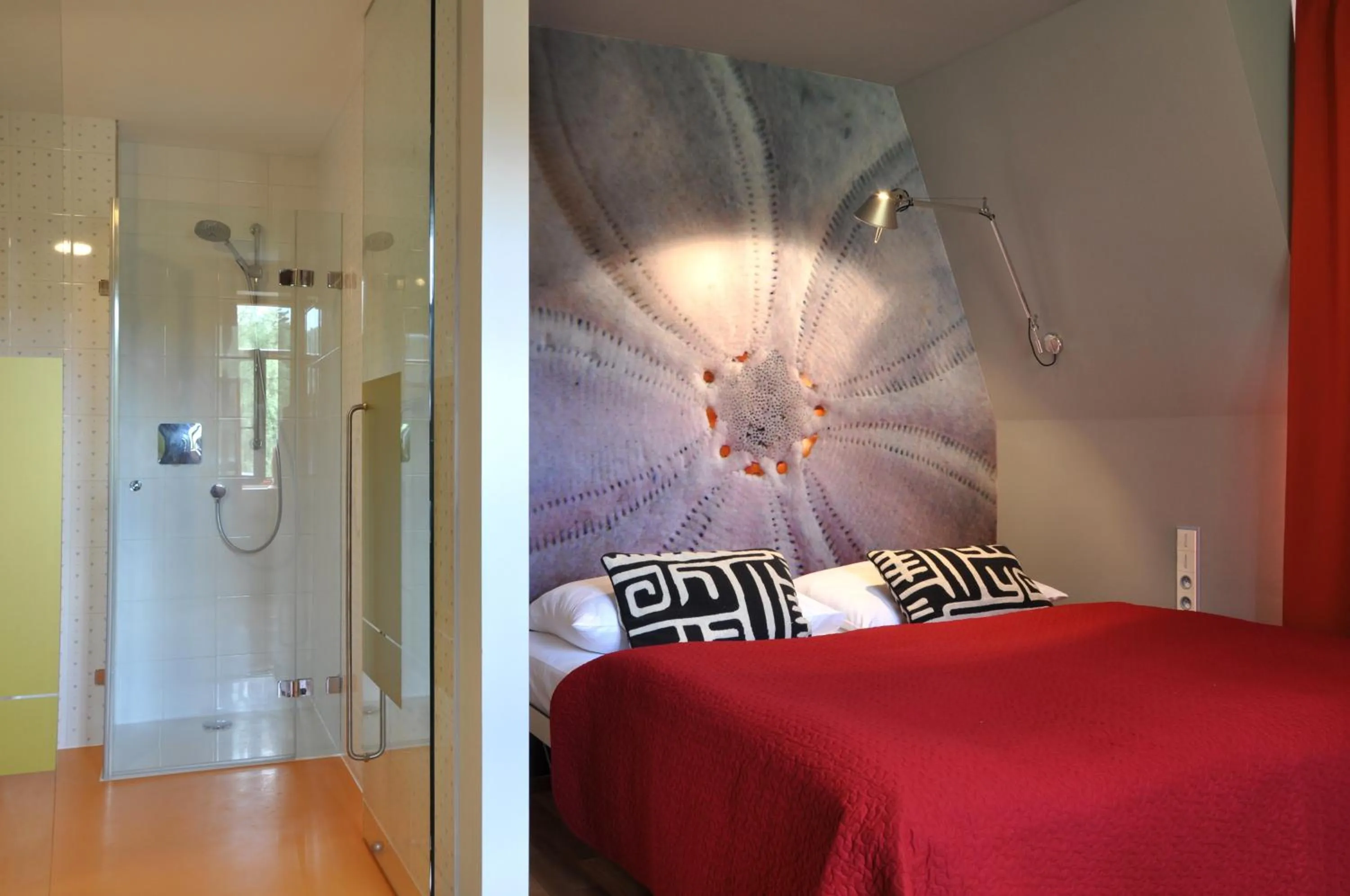 Bed in Hotel Kokořín