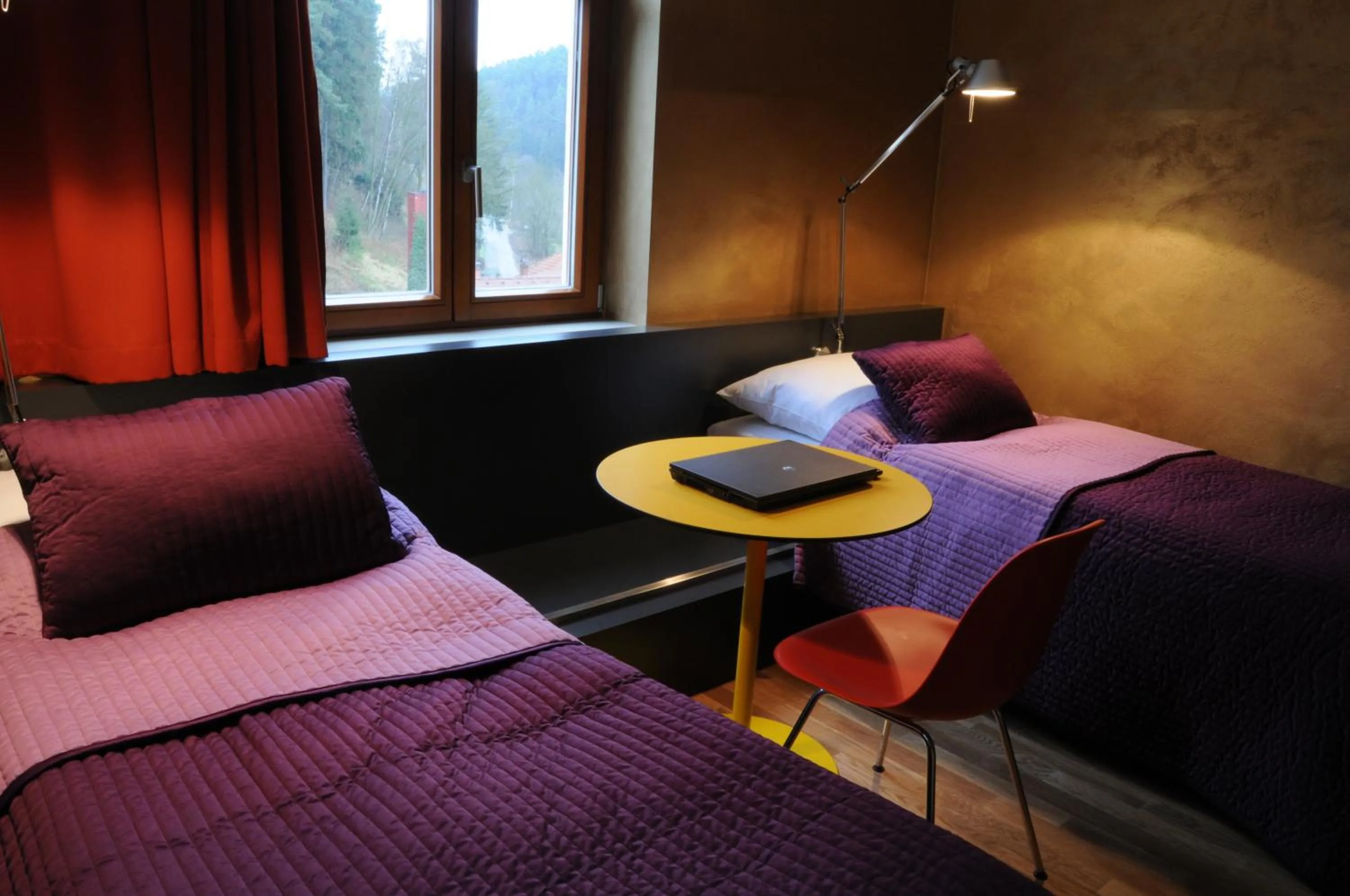 Bed in Hotel Kokořín