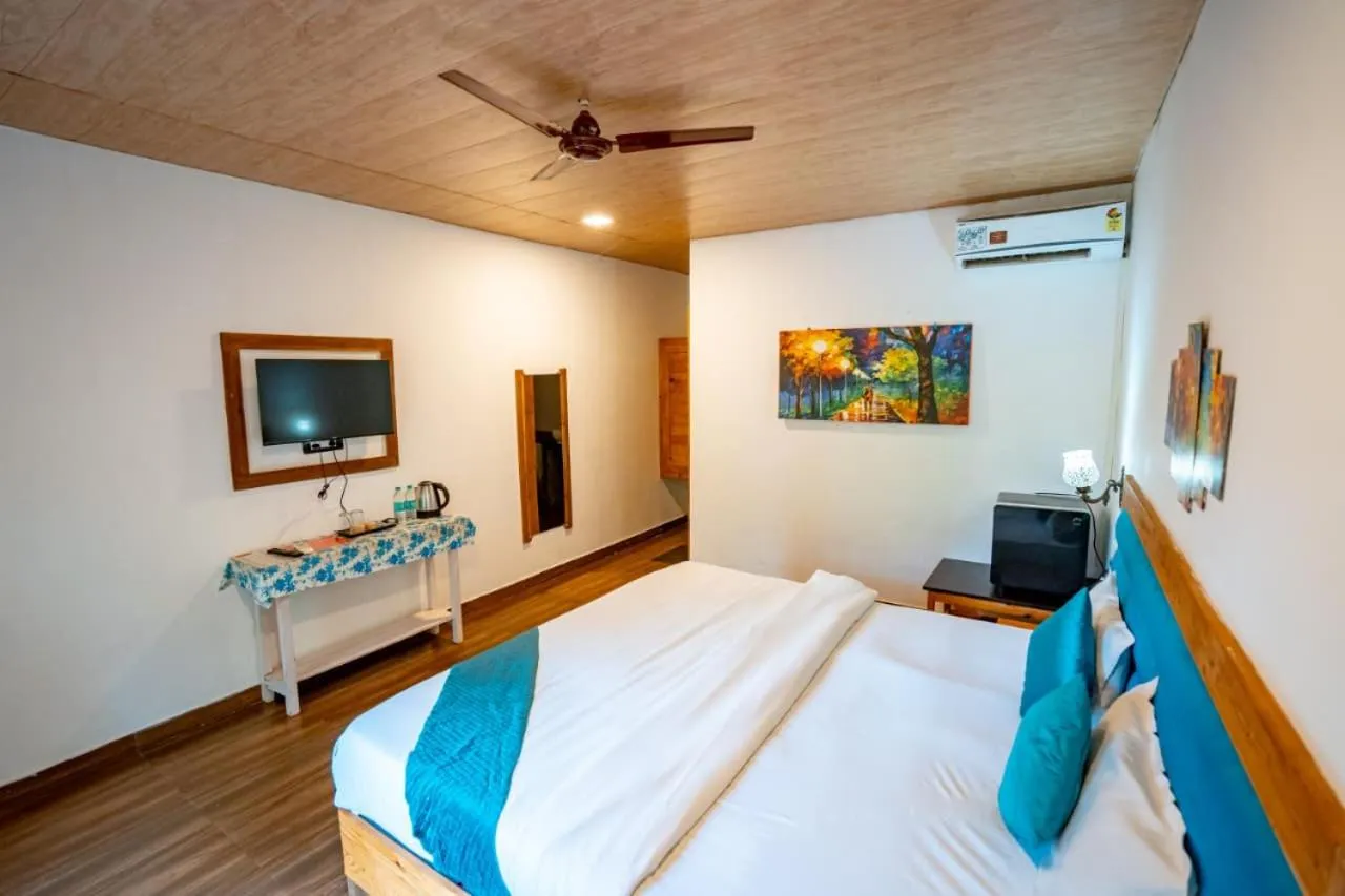 Bed in White Truffle Resort, Arambol